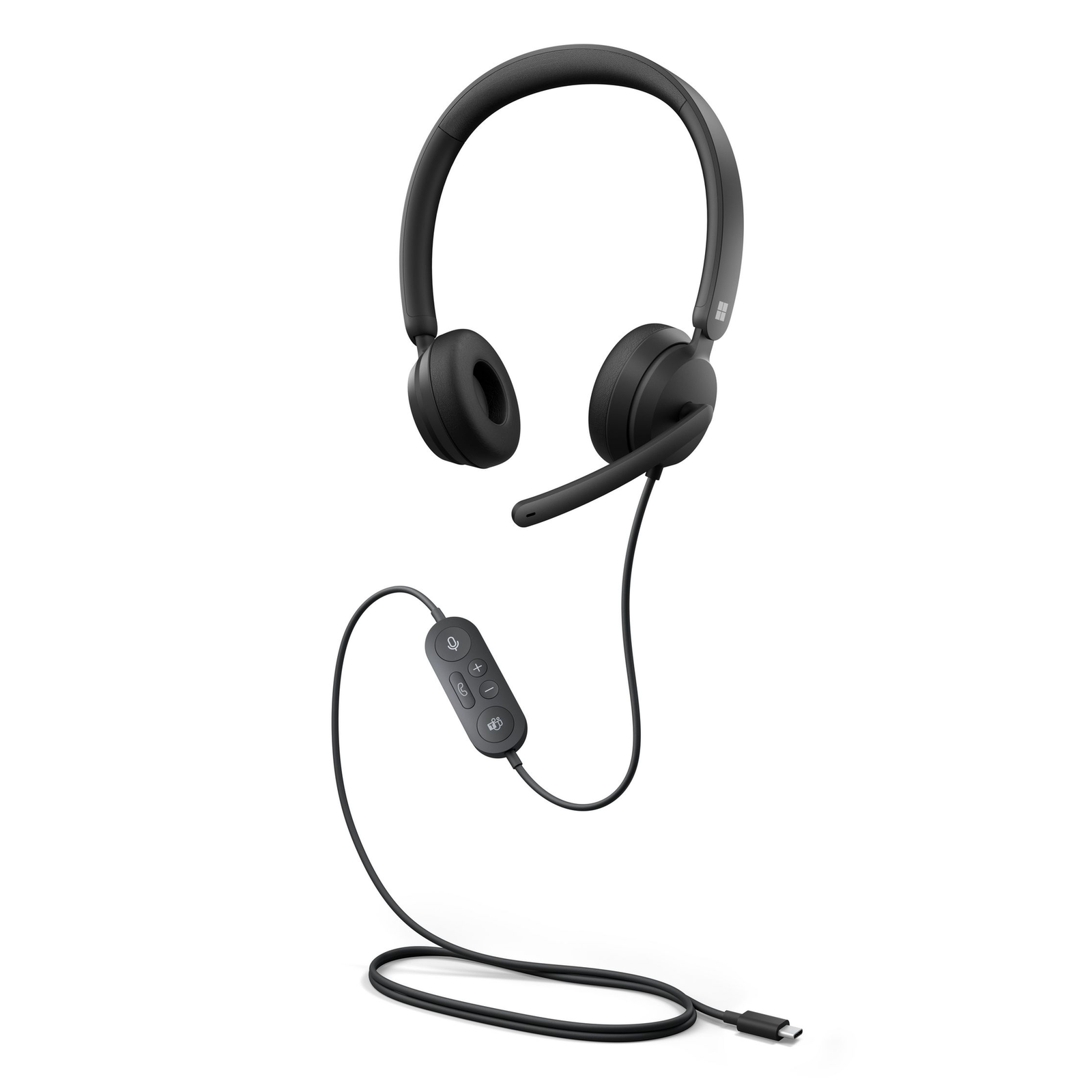 Modern USB-C Headset for Business Cabling Headset Black