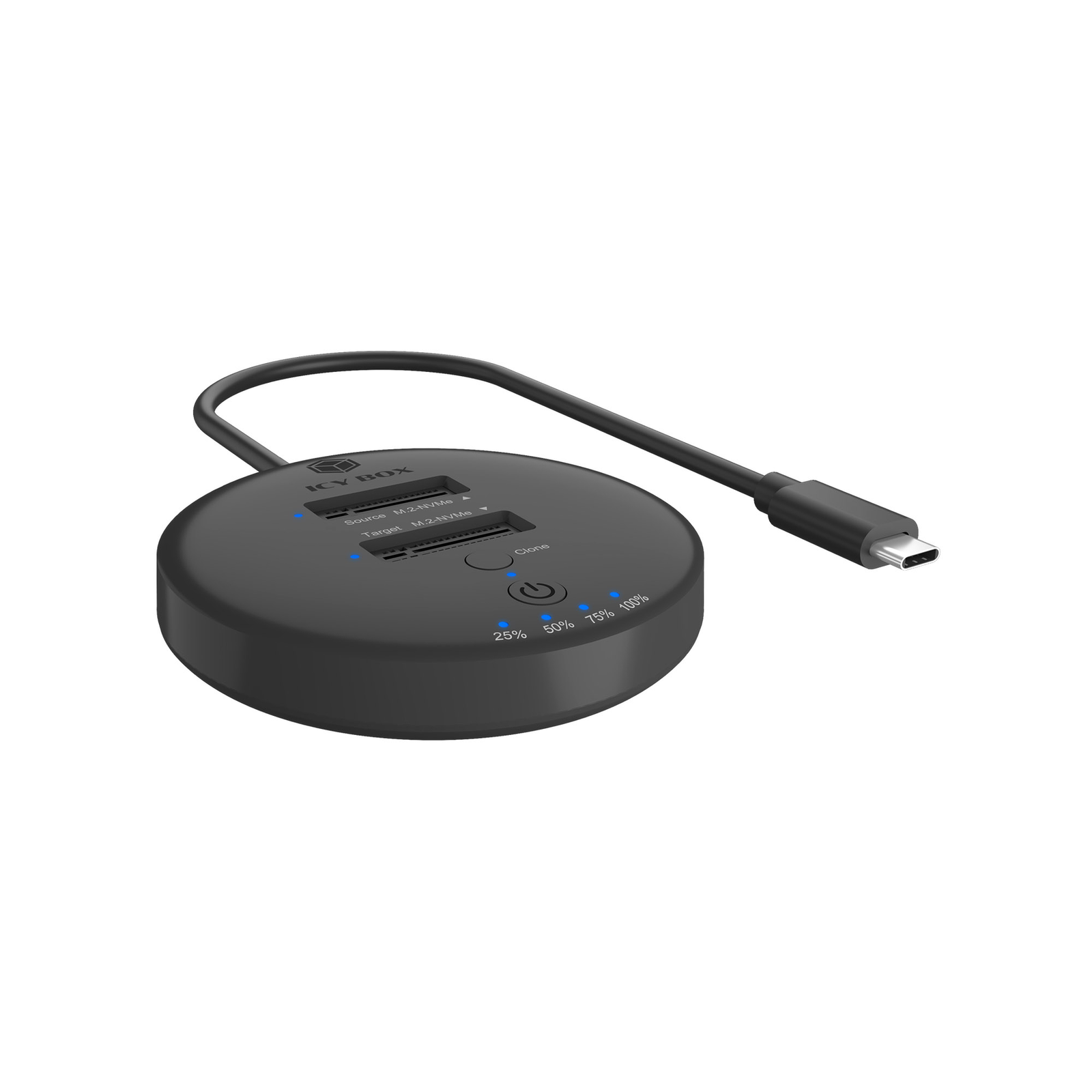ICY BOX IB-1612MCL-CU31 SSD Docking Station Bays 2 M.2 M.2 NVMe Card USB-C 3.2 (Gen 2)