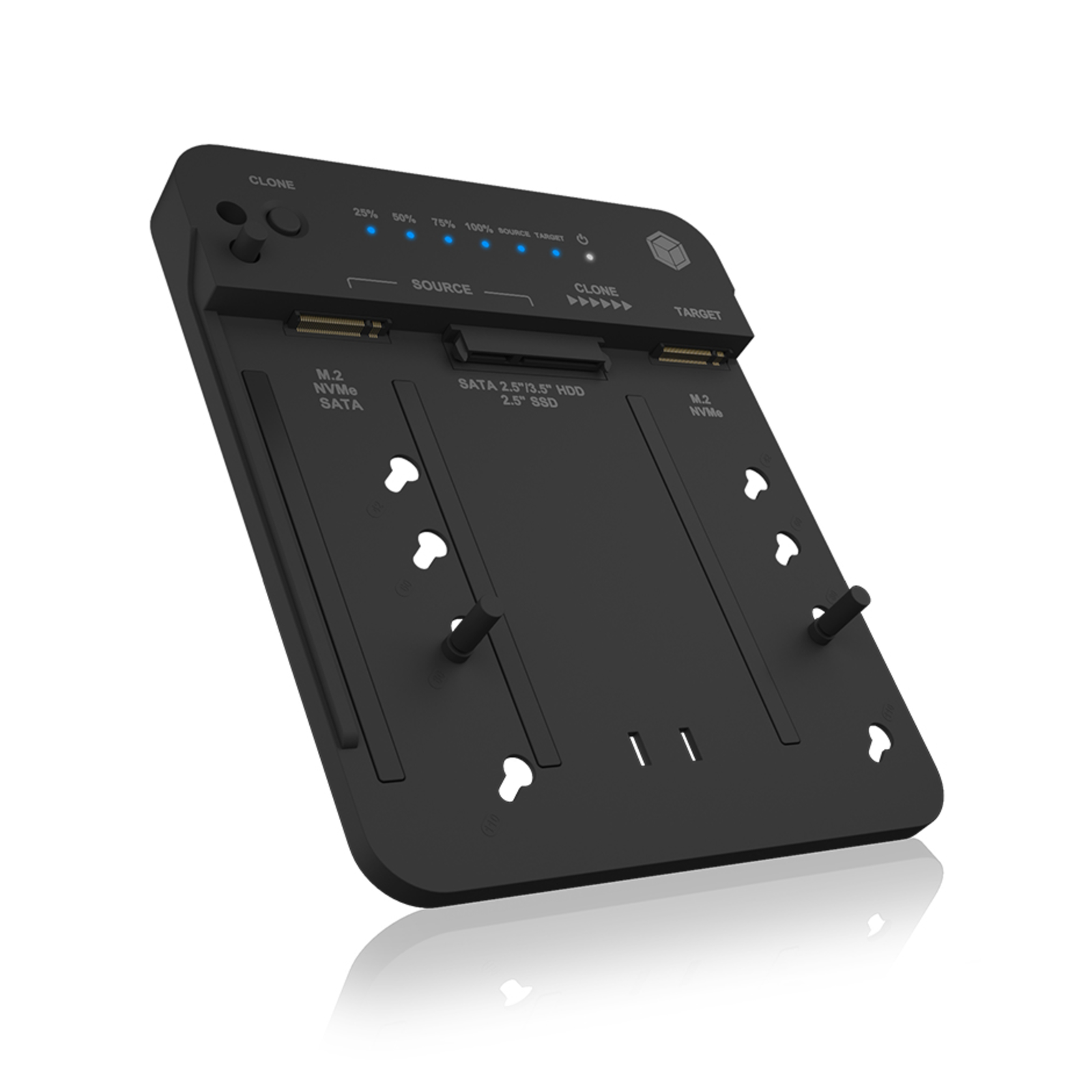 ICY BOX Docking And Cloning Station M.2 NVMe SSD Double