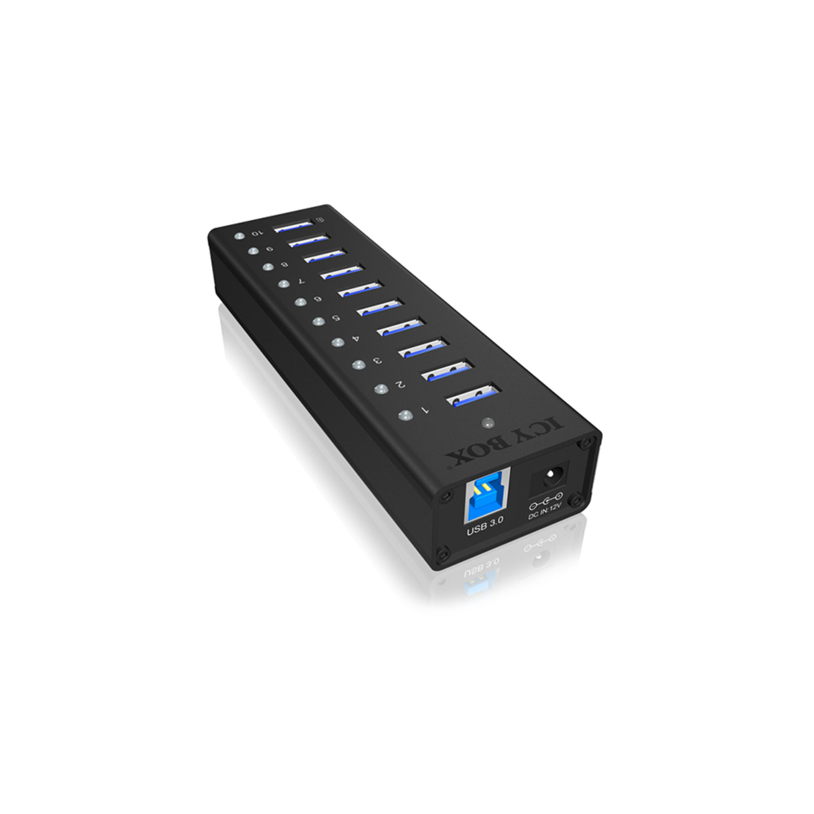 ICY BOX Hub 10-Port USB 3.0 IB-AC6110 with USB Charging Port