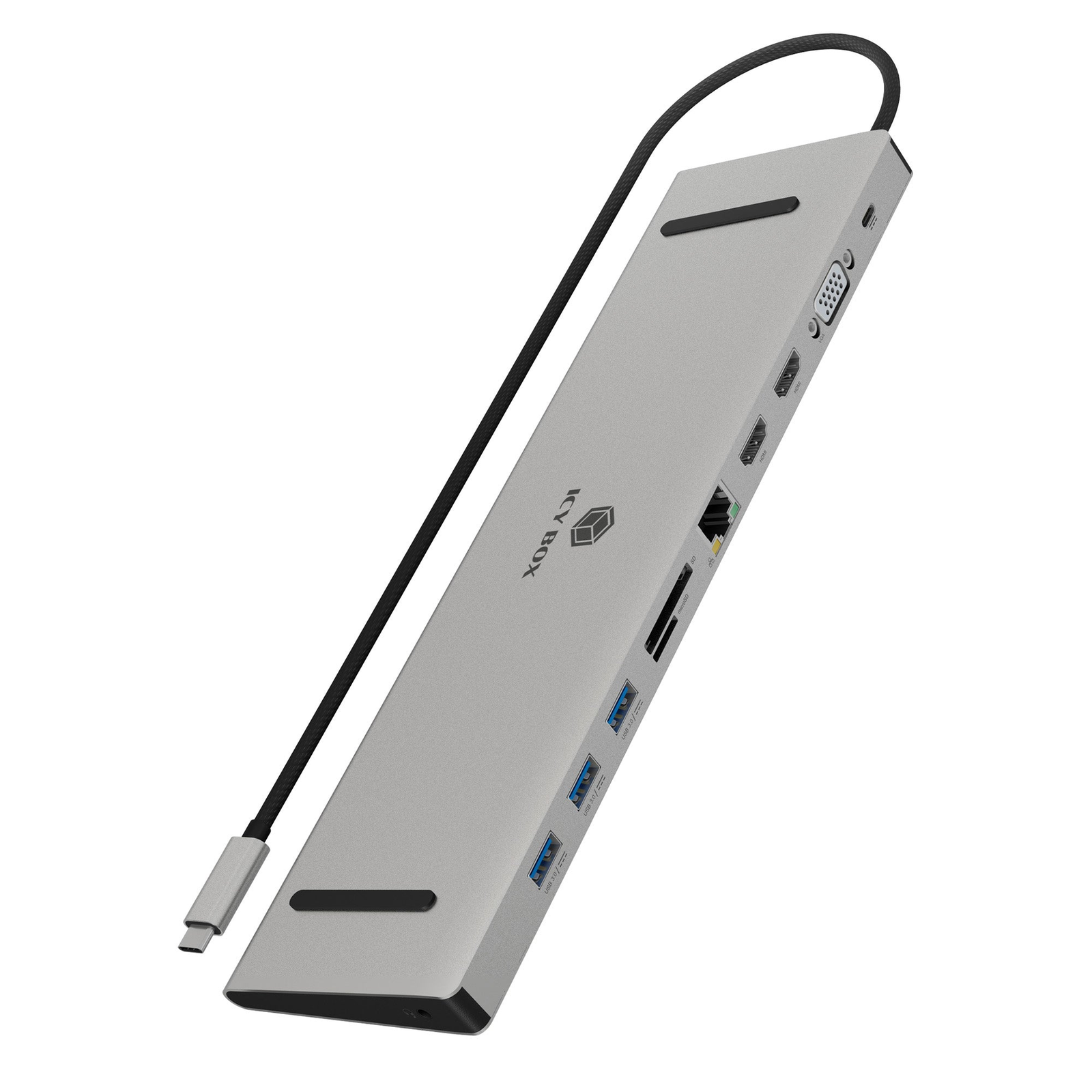 ICY BOX Docking Station IcyBox USB-C HDMIVGAUSB-AUSB-C3.5mm