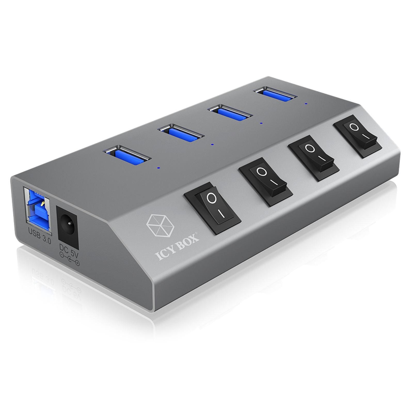 ICY BOX Quick Charger 4-USB 5V 20W IB-HUB1405g