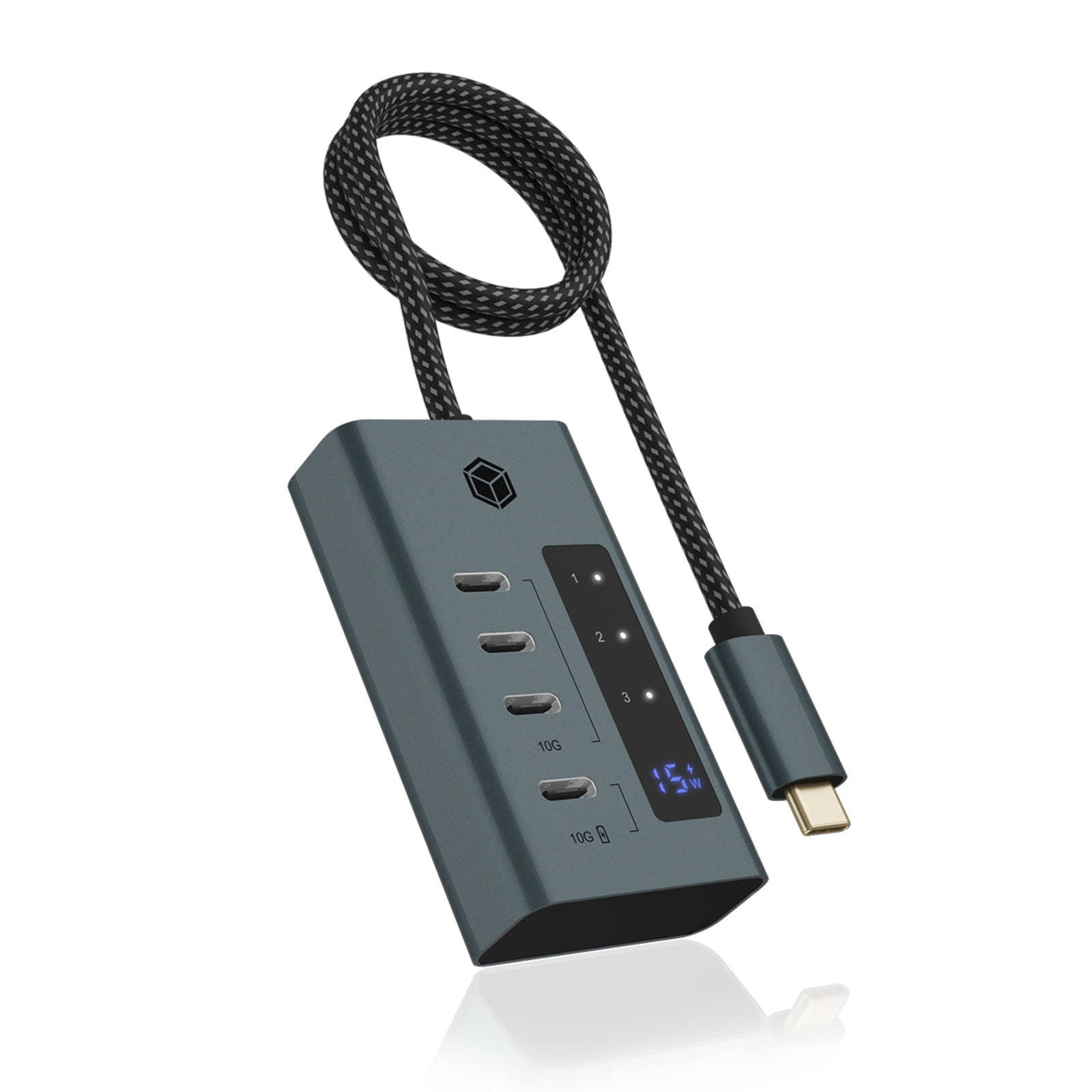 ICY BOX IB-HUB1454-C31 USB-C HUB 4-Port 4xUSB-C Display