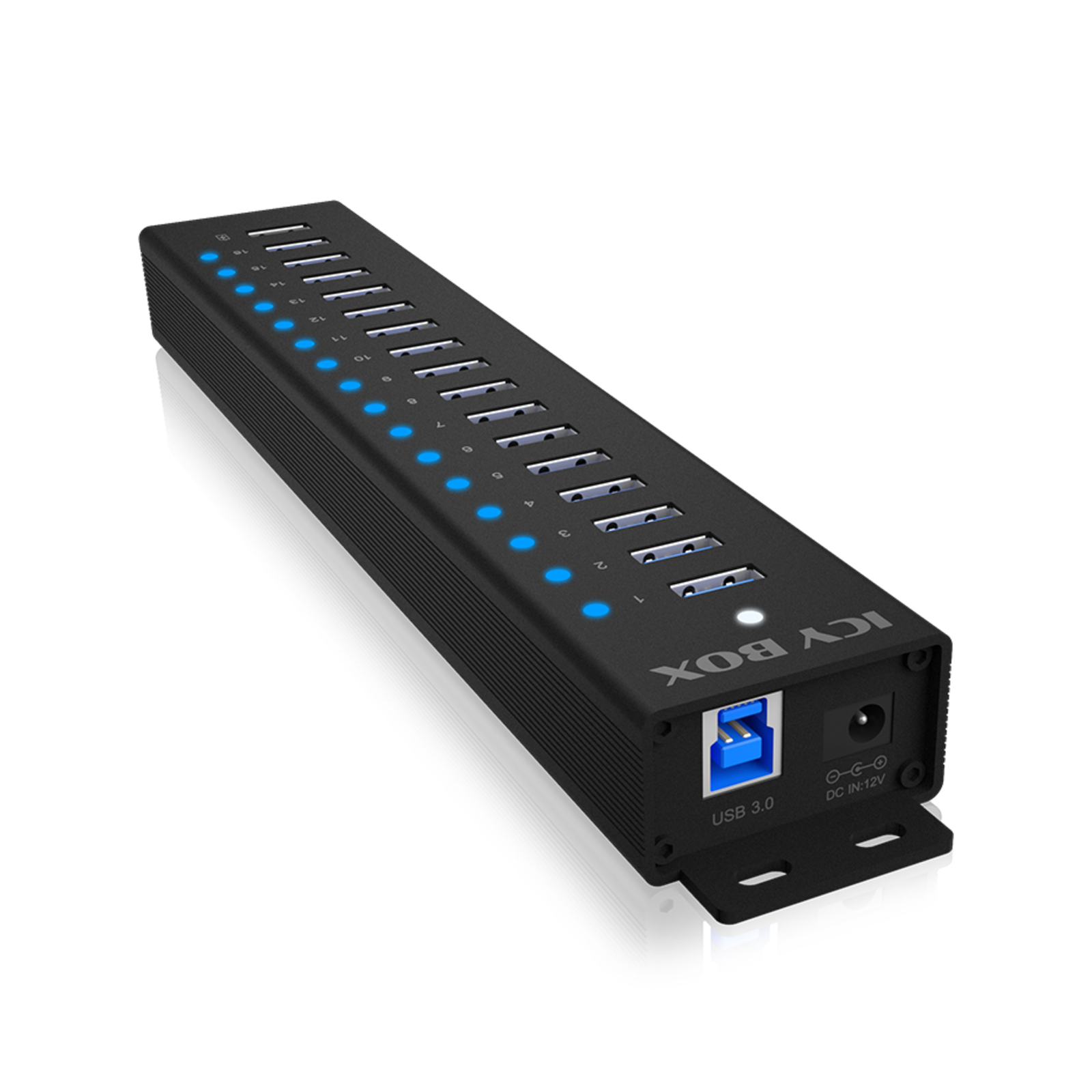 ICY BOX Hub 16+1 Port USB 16x USB 1x USB Charging USB3.2 Gen1