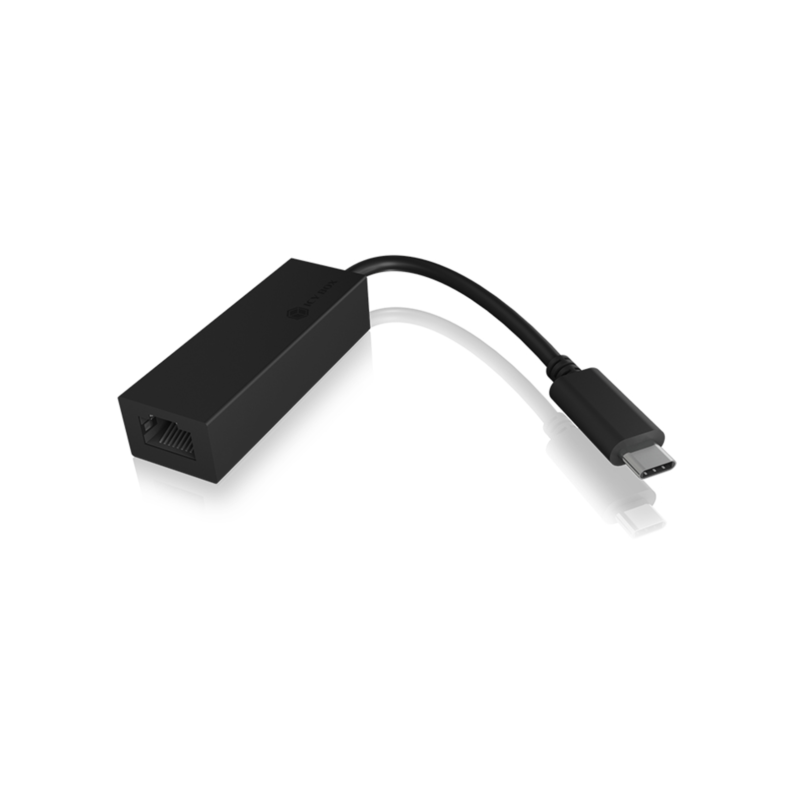 ICY BOX IB-LAN100-C3 Adapter USB-C Gt Gigabit LAN ST-BU Black