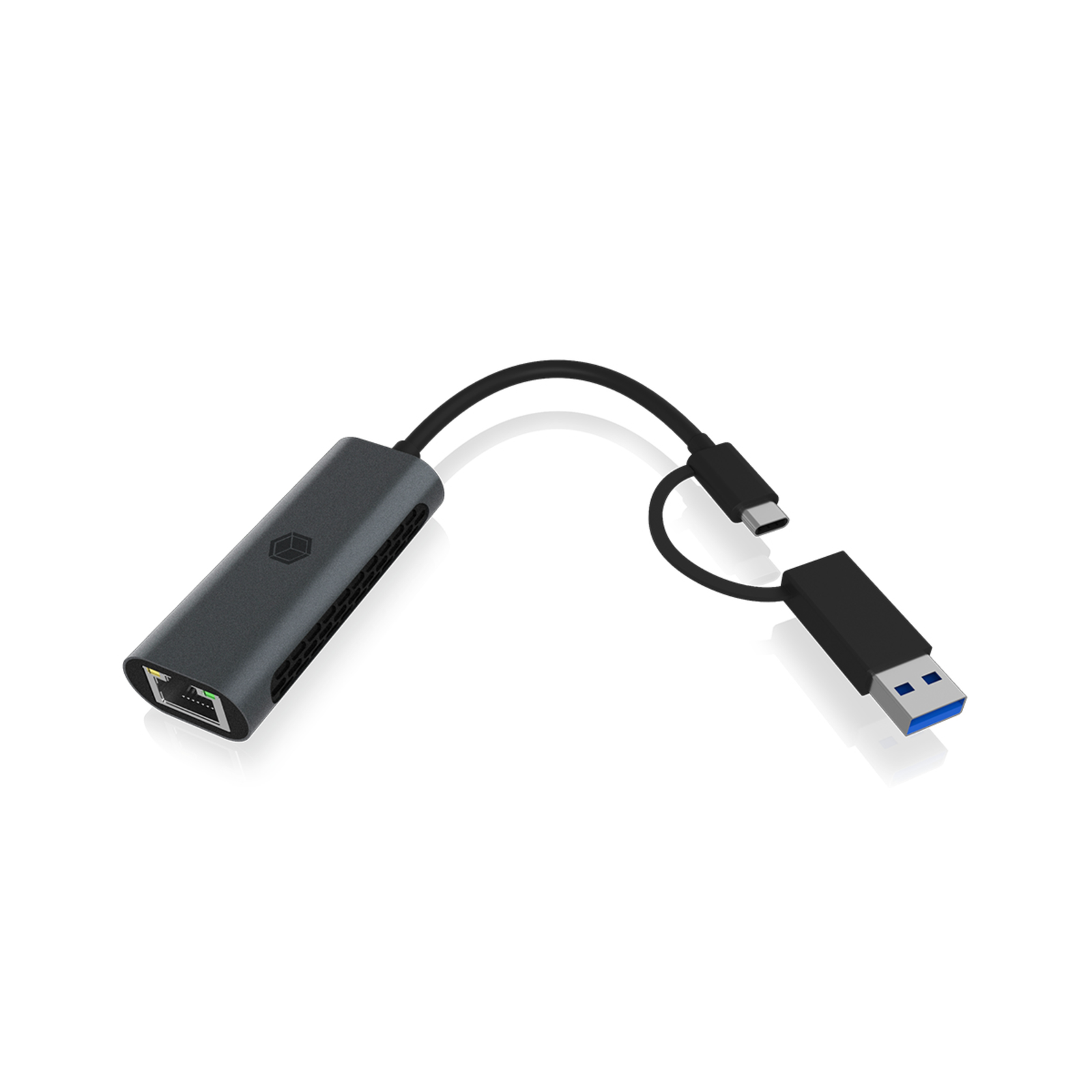 ICY BOX Adapter USB3.2 Gen1 Type-A Type-C 2.5GB Ethernet LAN
