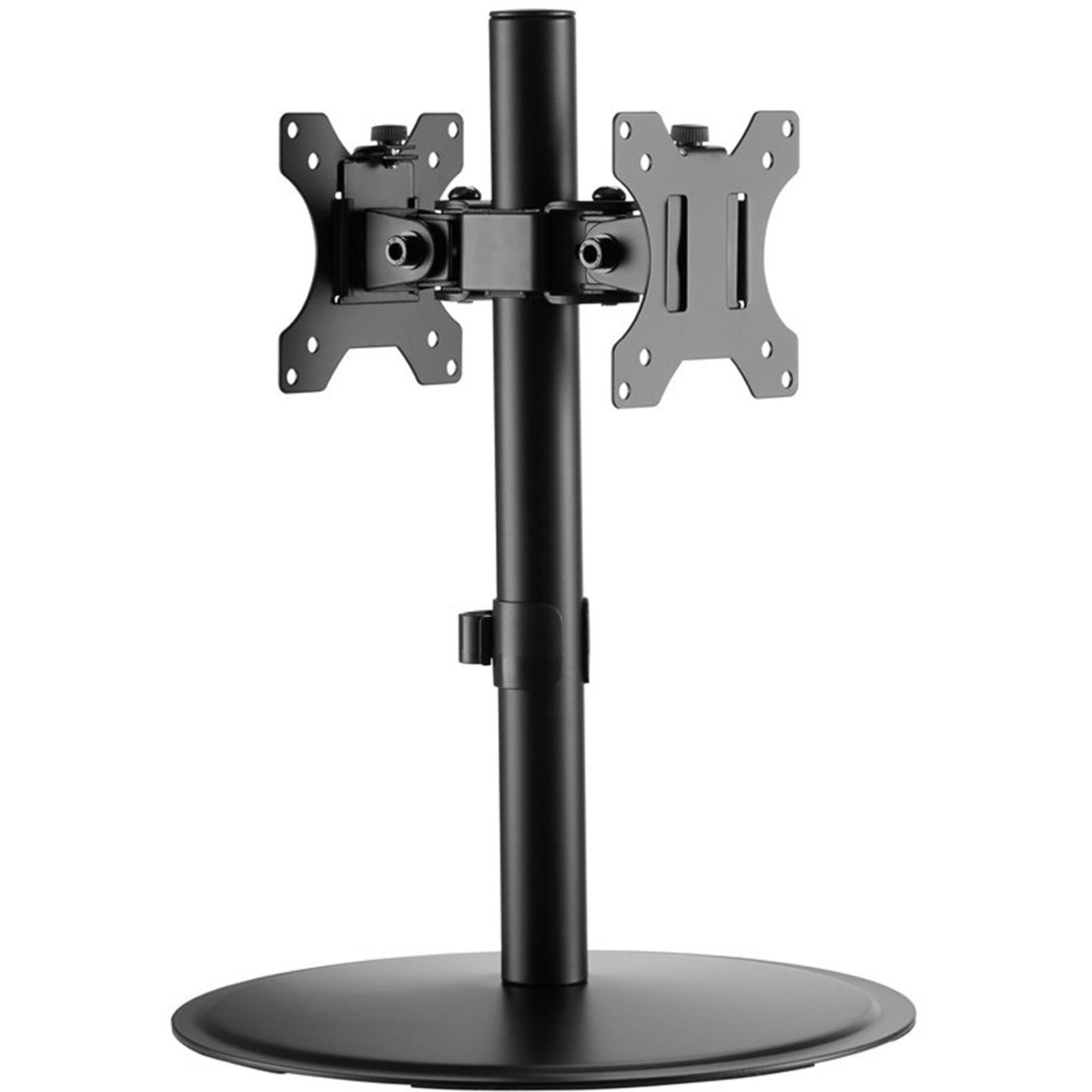 Techly IC Intracom Mount (pole 2 Clamps Base) 2 LCD Displays Curved LCD Displays Monitor Arm