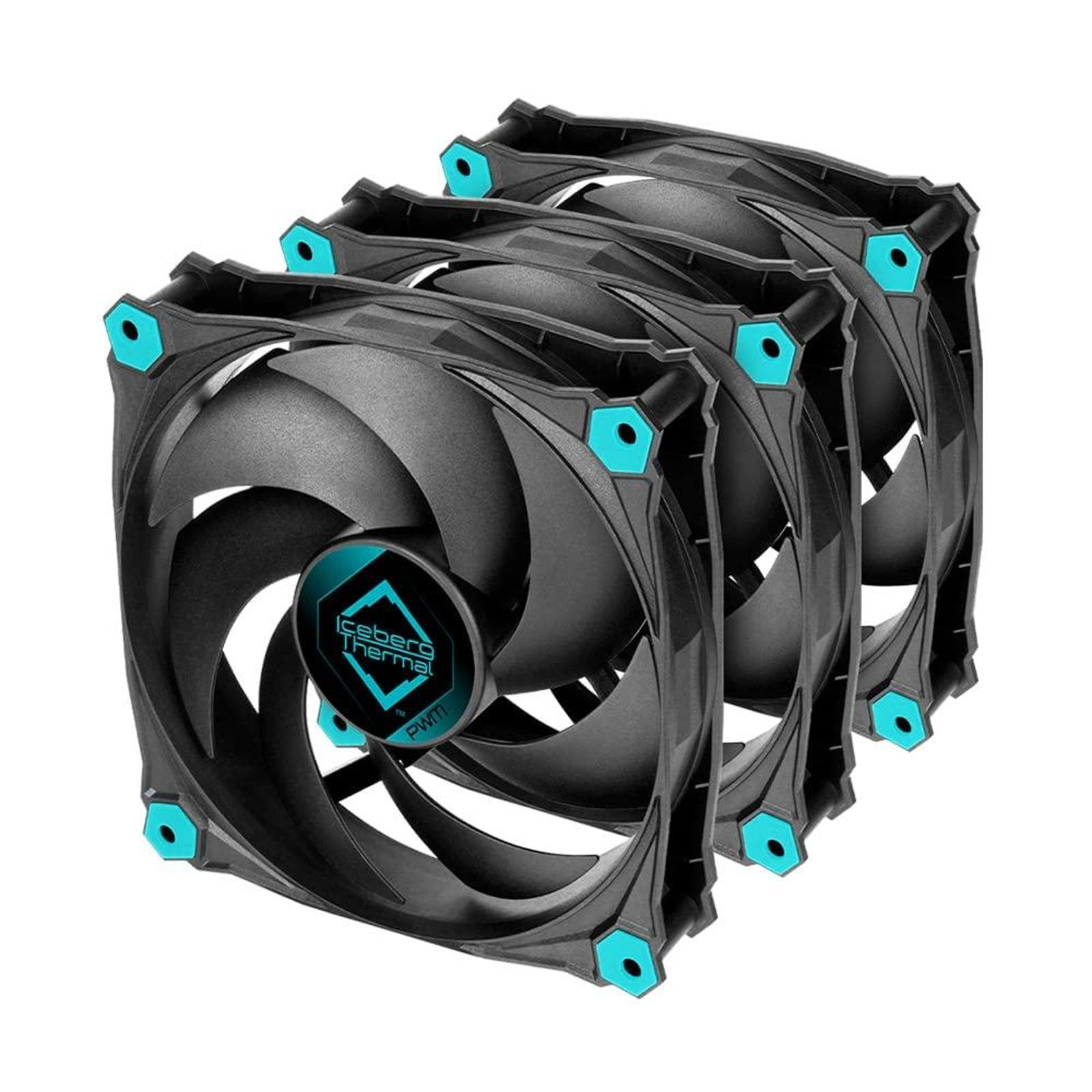 Iceberg Thermal IceGALE Silent PWM-120mm Black 3-packx