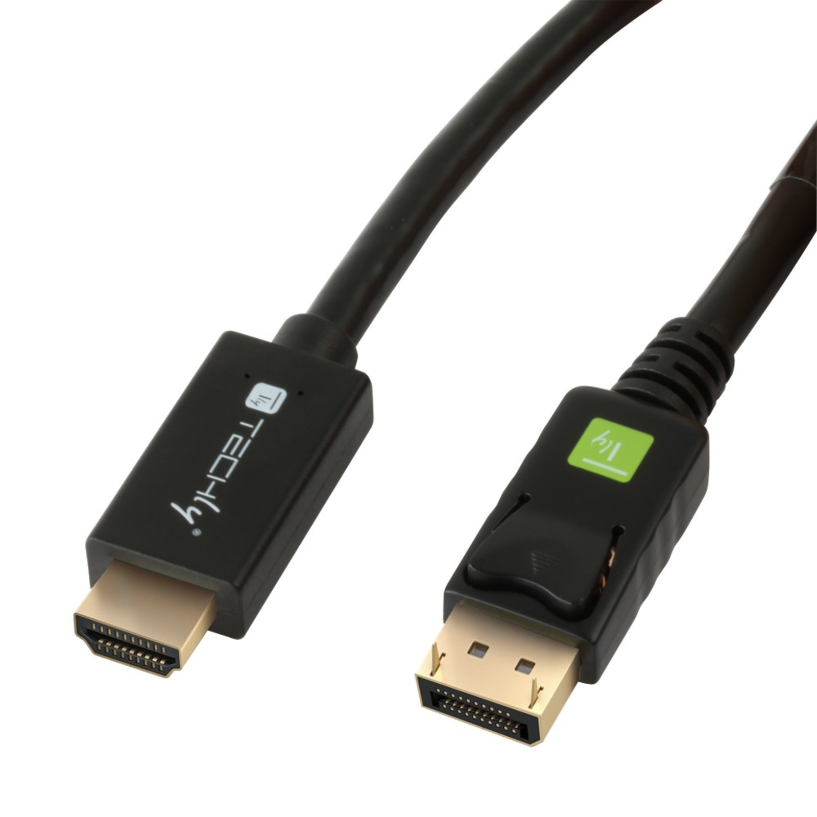 Techly Display1.2 to HDMI Cable Black 2m