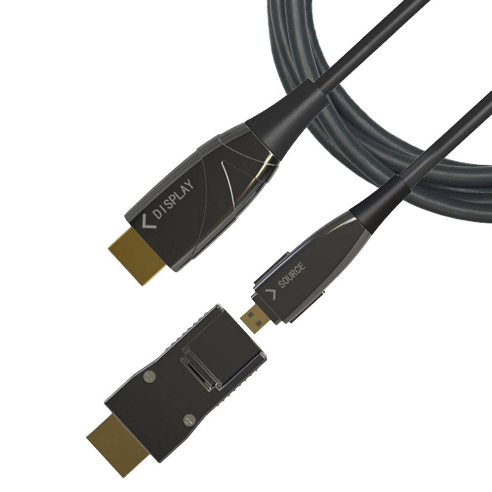 Techly ICOC-HDMIHY2D050 Active Optical HDMI Cable (AOC) 4K 60Hz Micro D HDMI A 50