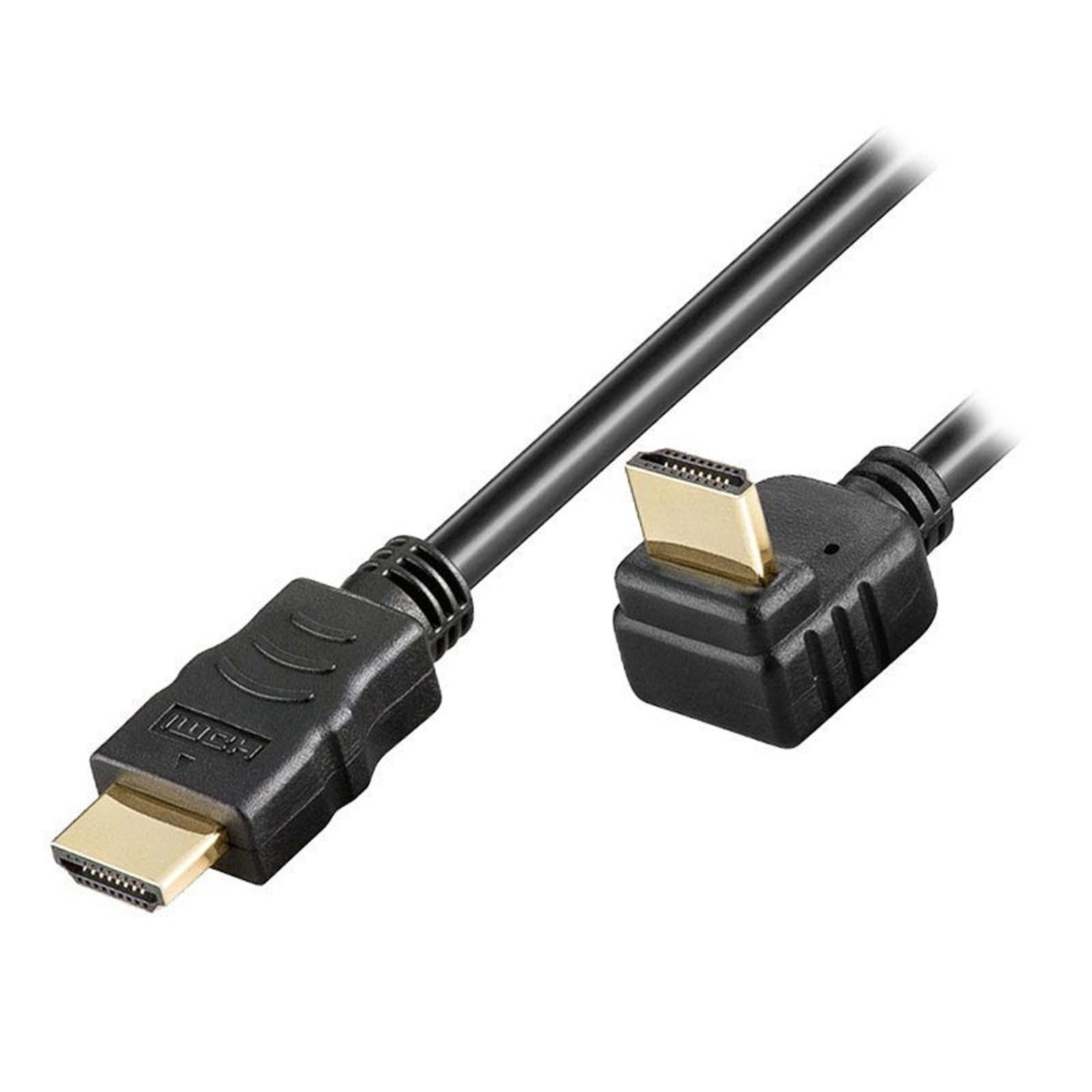 Techly HDMI with Ethernet Cable HDMI (M) Angled to HDMI (M)