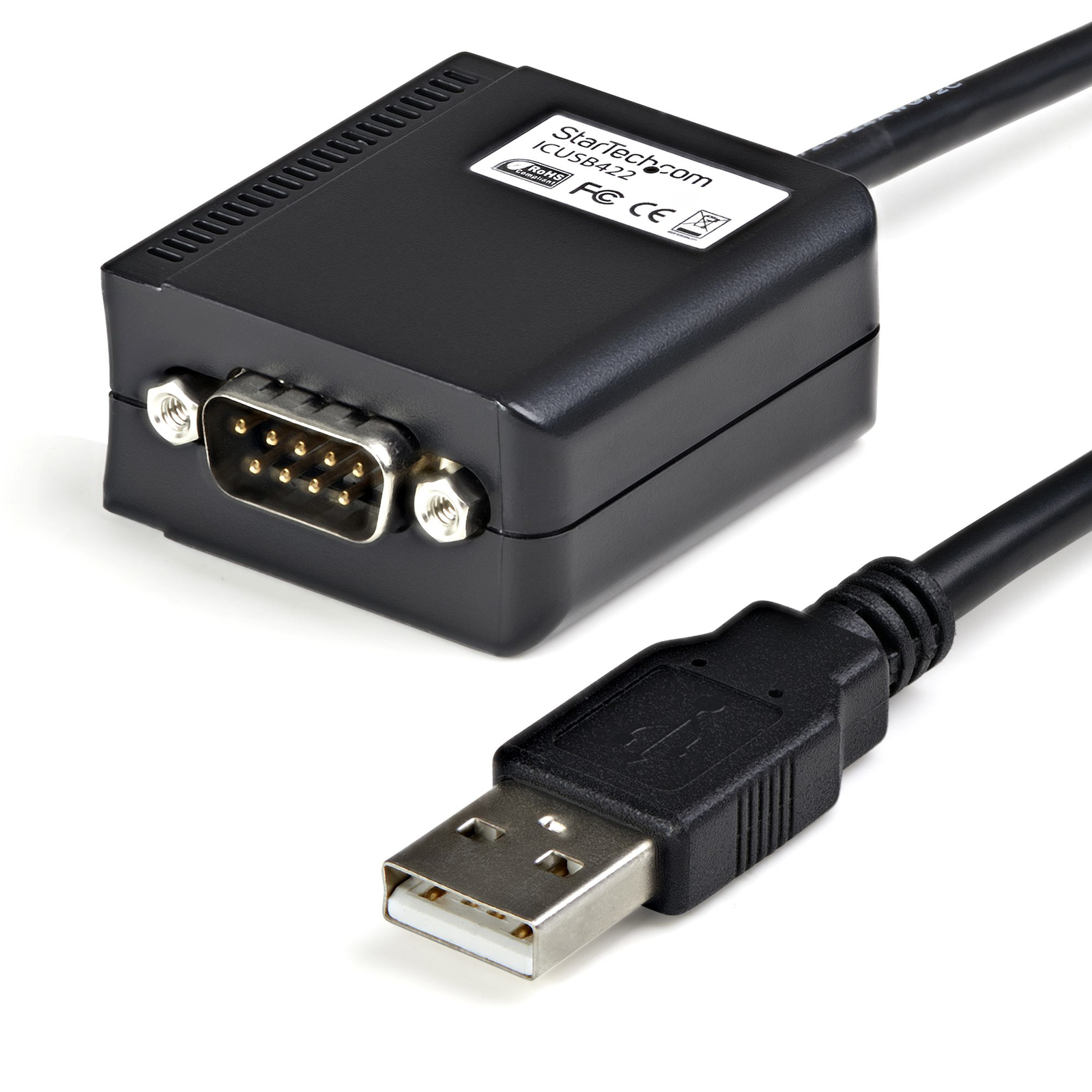 StarTech.com USB 2.0 to Serial Adapter Cable COM USB to RS422 485 Converter 1.80m DB9 M