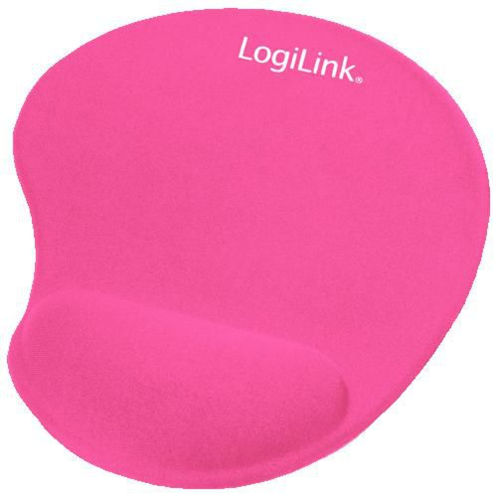 LogiLink ID0027P Mouse Pad with Palm Rest Ergonomic Pink
