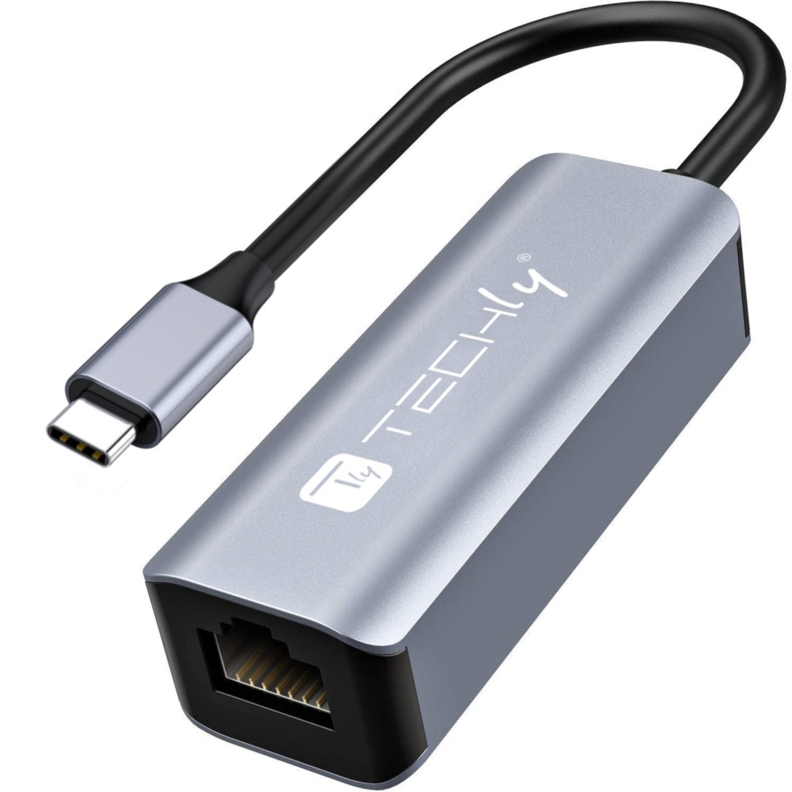 Techly USB-C 3.0 to RJ45 Gbit Converter Adapter USB Controller WLAN