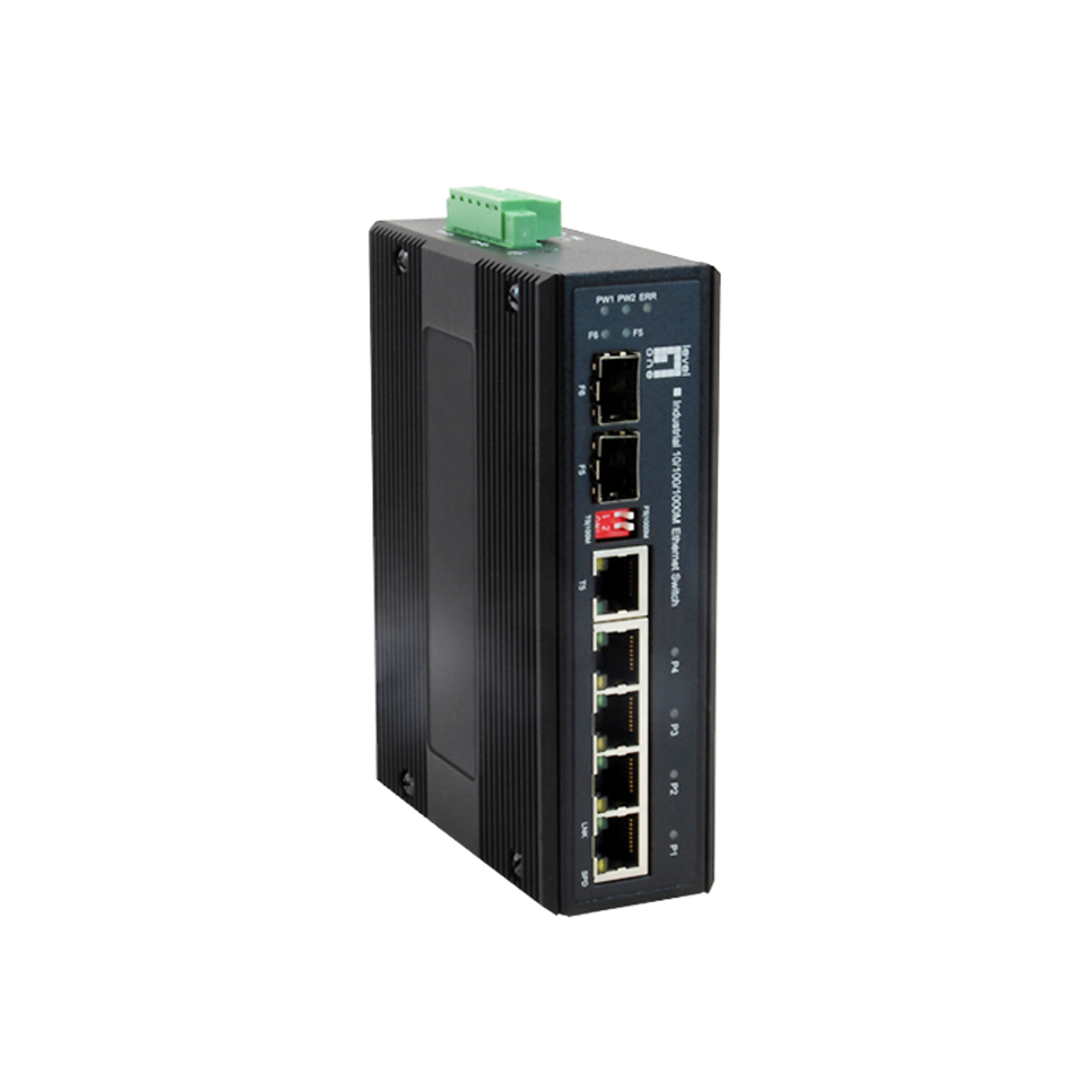LevelOne Switch 4x GE IES-0600 2xGSFP