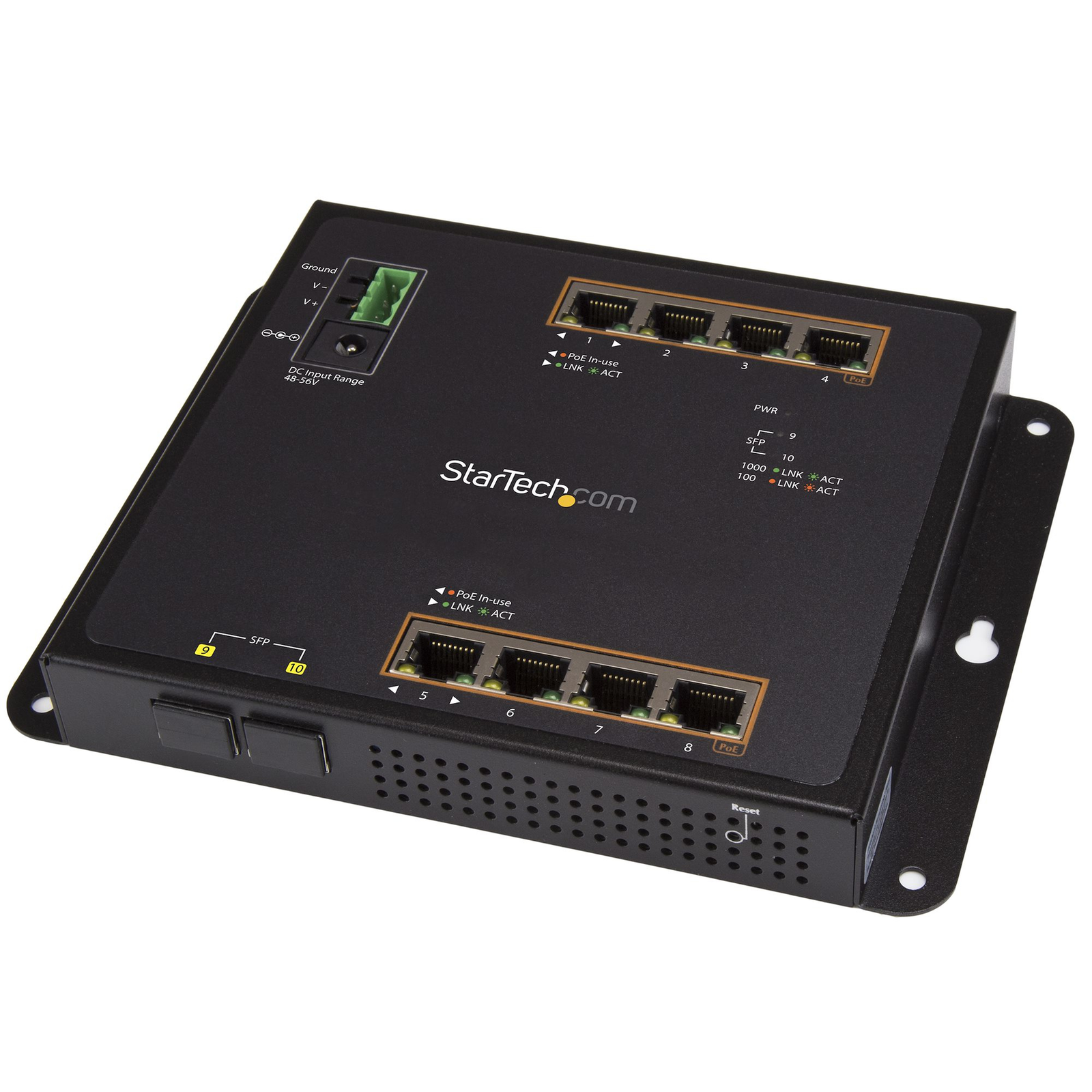 StarTech.com GBE Switch 8-PORT POE+ PLUS 2