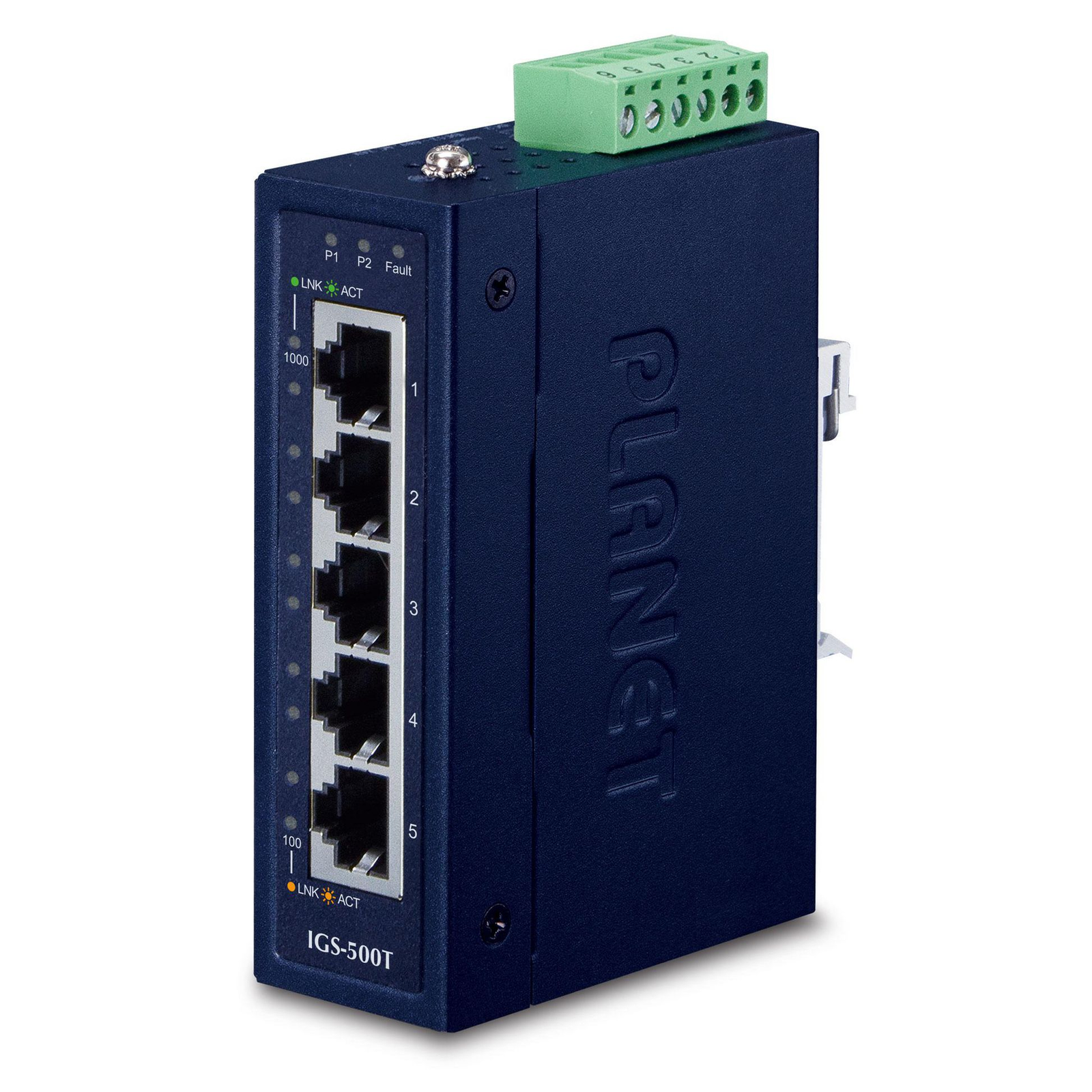 PLANET IGS-500T Network Switch Unmanaged Gigabit Ethernet 10/100/1000 Blue