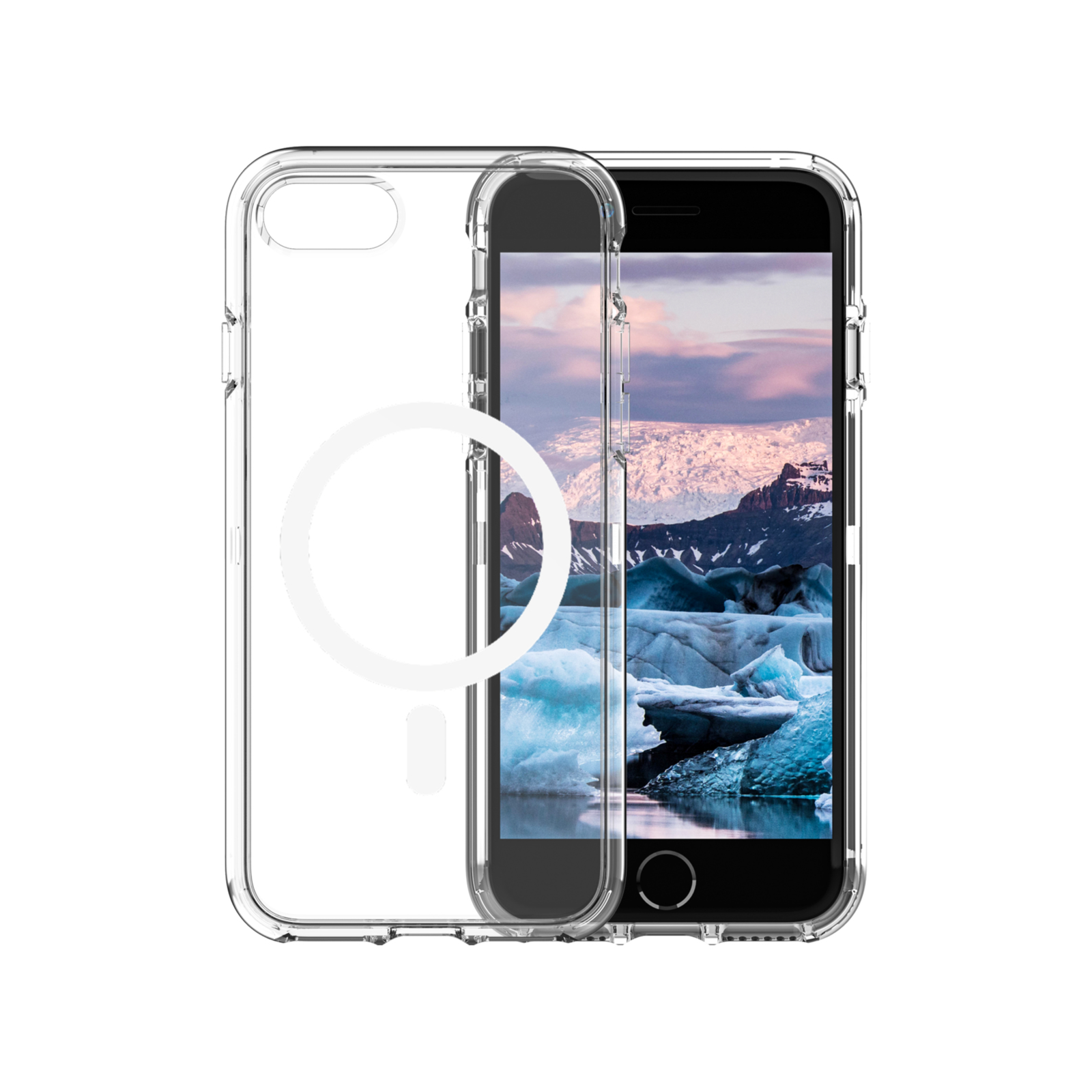 dbramante1928 Iceland Pro Back Cover Mobile Phone CompatibleMagSafe Plastic Ice Clear Apple IPhone 8