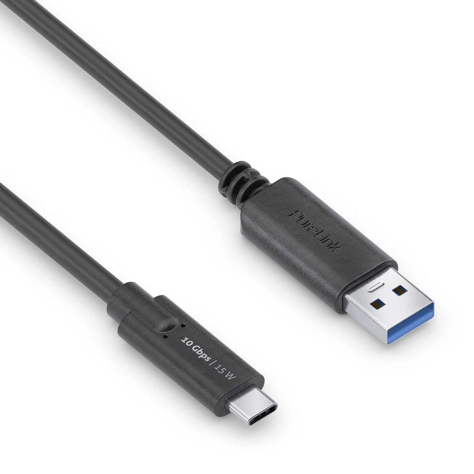 PureLink ISeries Premium USB Cable USB-C (M) to USB Type A (M) USB 3.1 Gen 2 50 Cm Round Black