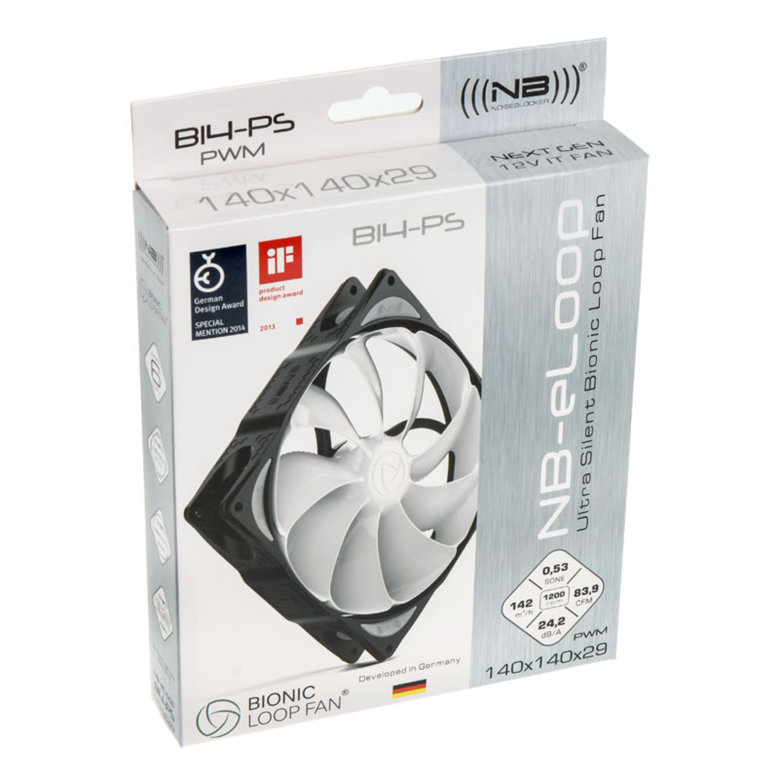 Noiseblocker ELoop NB-eLoop Fan B14-PS 140mm PWM