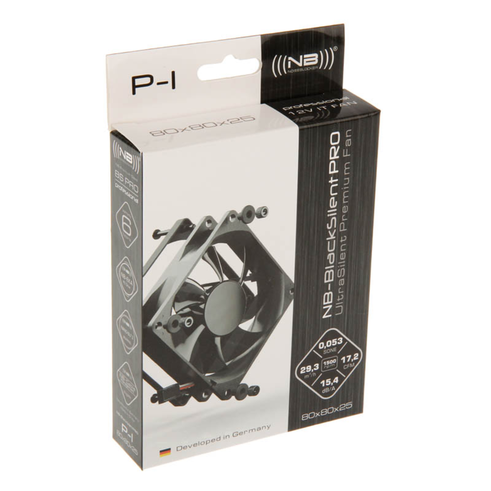 Noiseblocker ELoop BlackSilent Pro Fan P-1 80mm