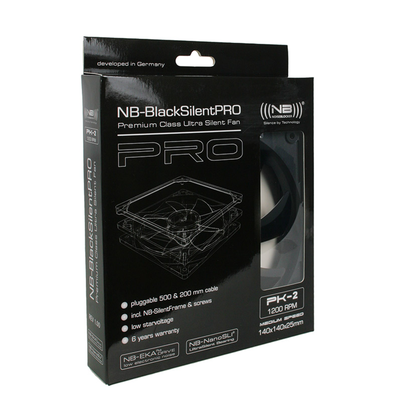 Noiseblocker ELoop BlackSilent Pro Fan PK2 140mm
