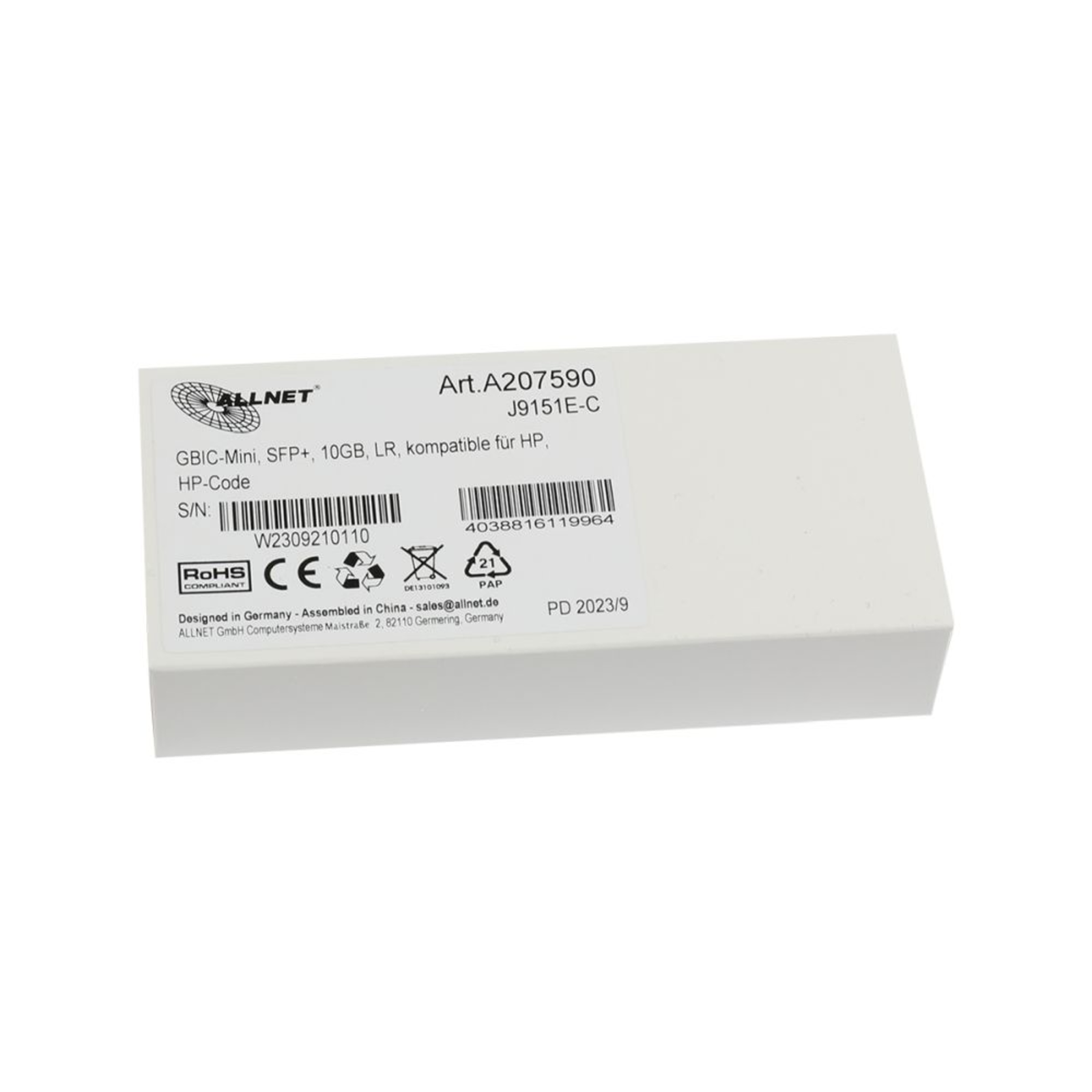 HPI Compatible J9151E SFP+ LC LR 10km SMF Transceiver