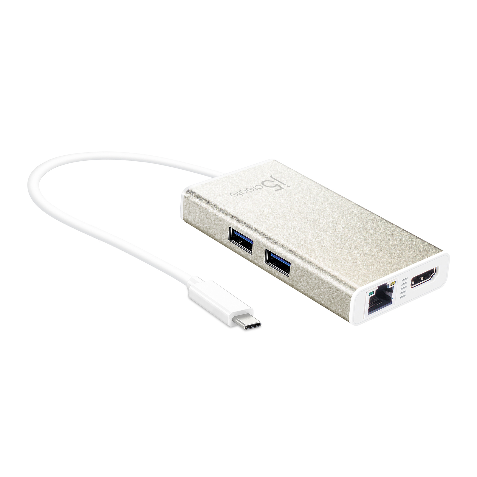 j5create Docking Station USB-C Multi-Adapter USB 3.1 HUBPD 2.0 1x4K HDMI2xUSB 3.01xRJ45