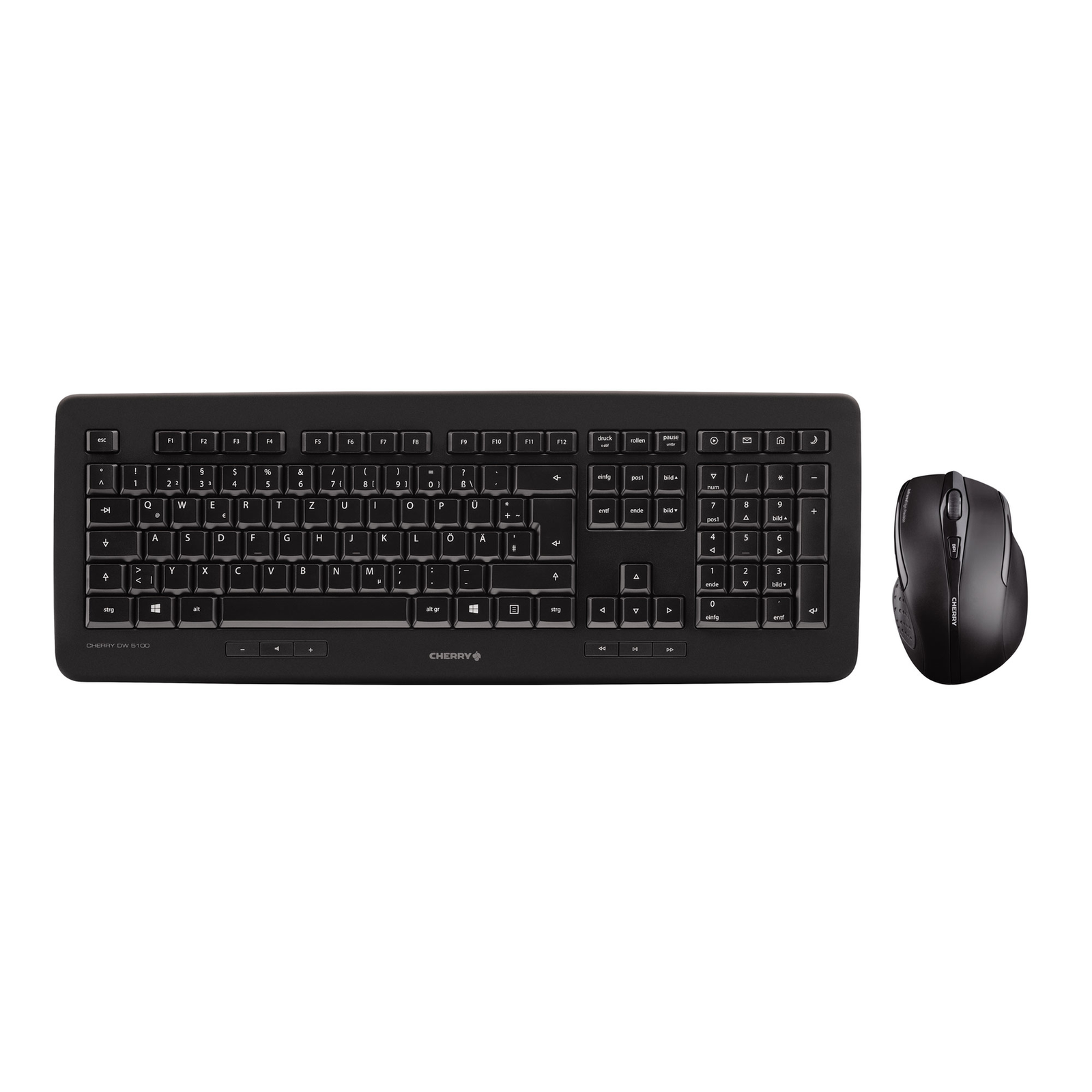 Cherry DW 5100 Keyboard/Mouse Combo WIN QWERTZ Black