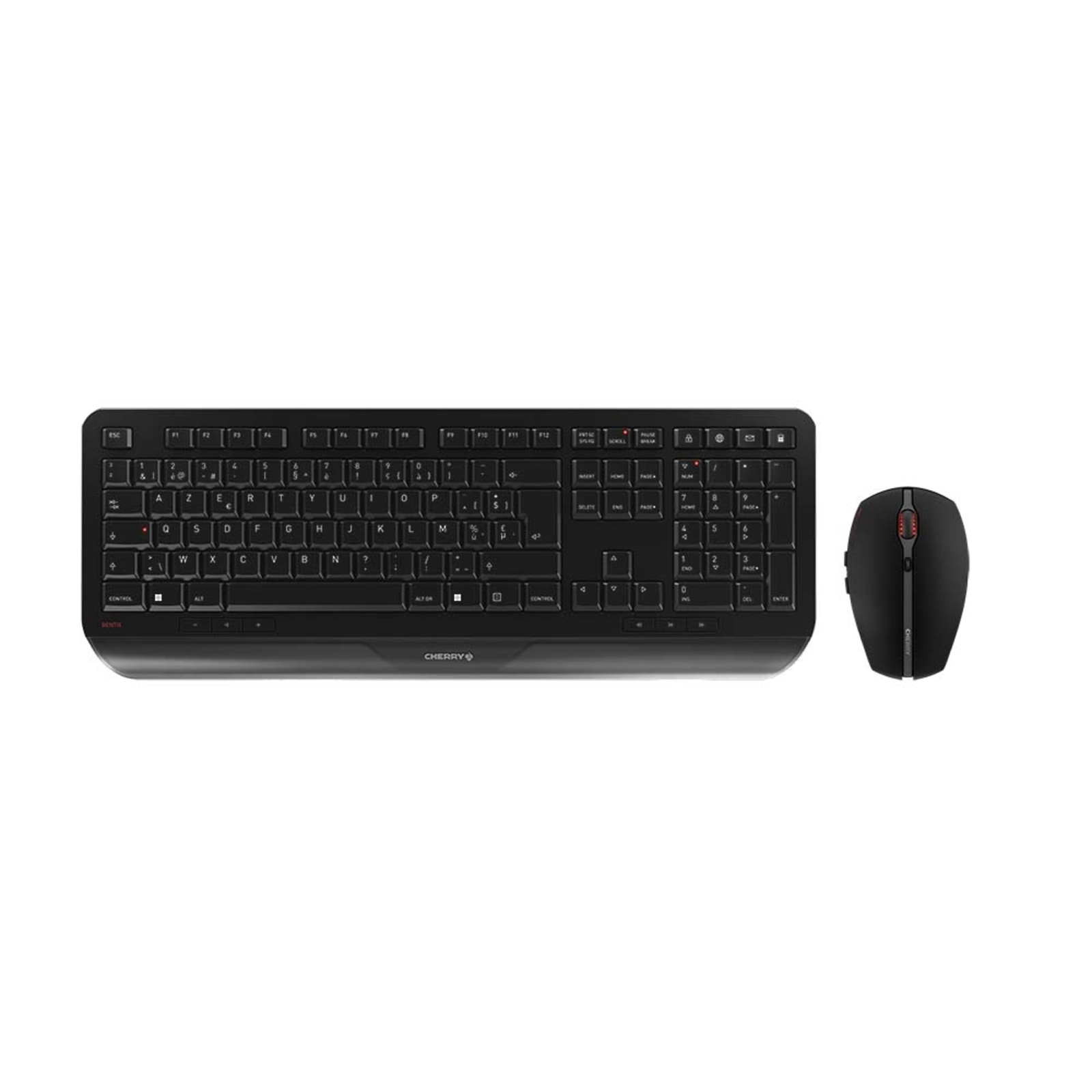 Cherry Gentix Desktop RF Wireless Black Mouse Included