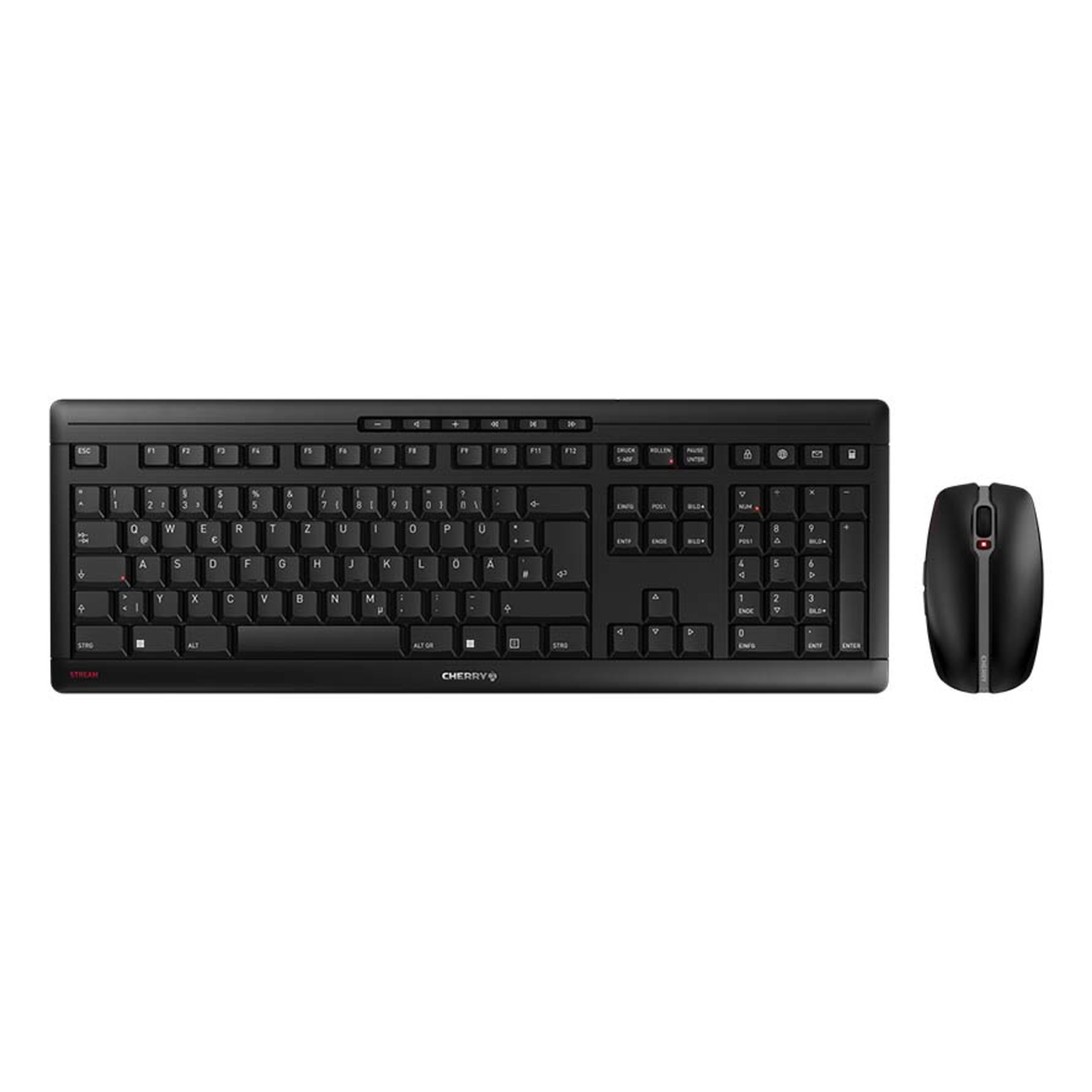 Cherry TAS Desktop Set STREAM Wireless DE-Layout Black