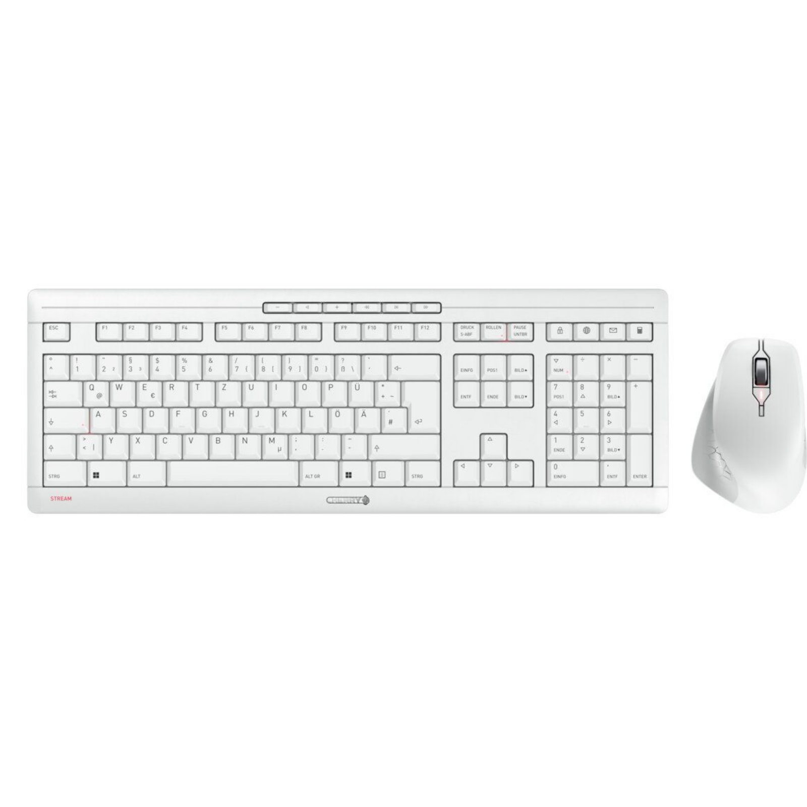 CHERRY TAS DESKTOP-SET Stream Comfort We DE-Lay White