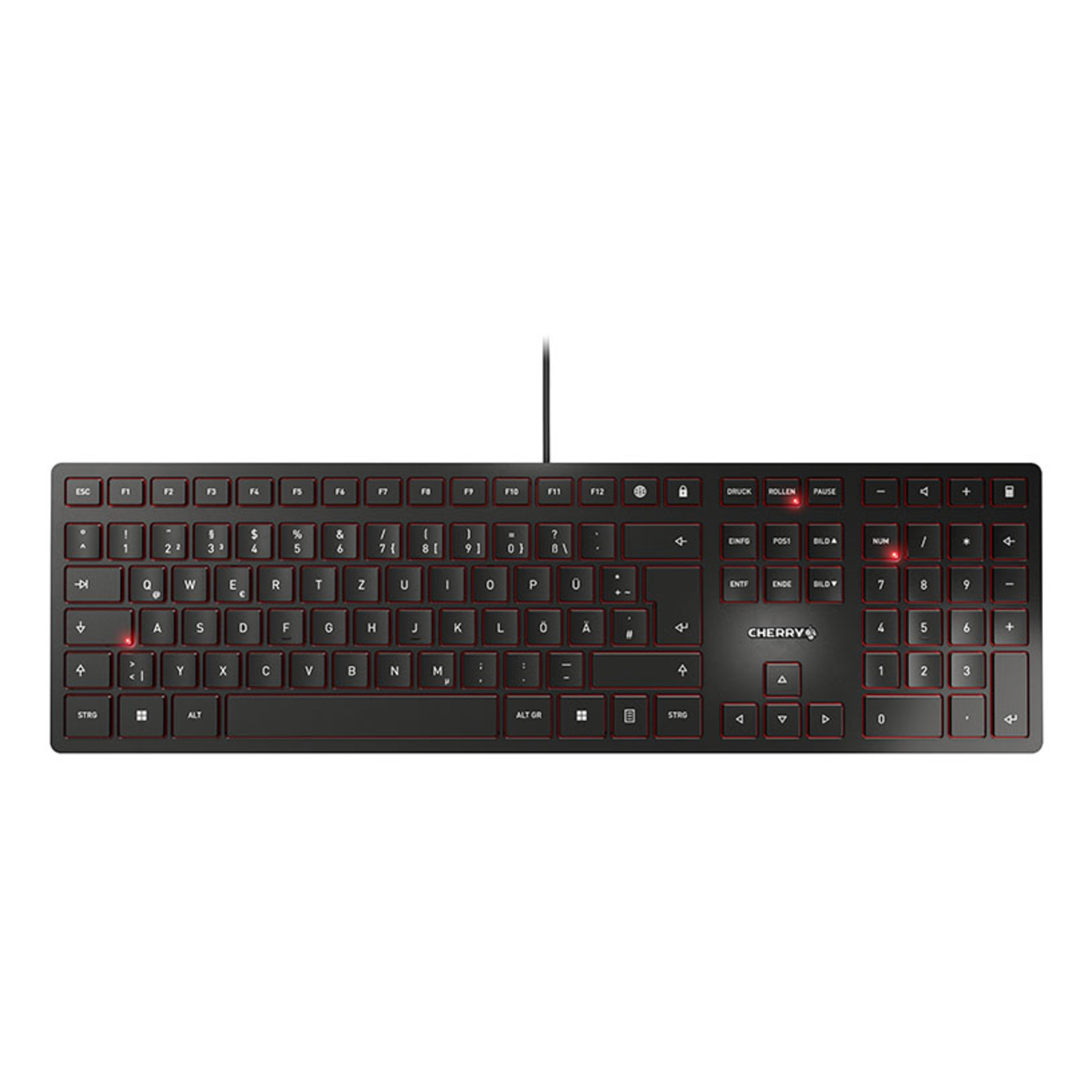 Cherry TAS KC 6000 SLIM Corded DE-Layout Black