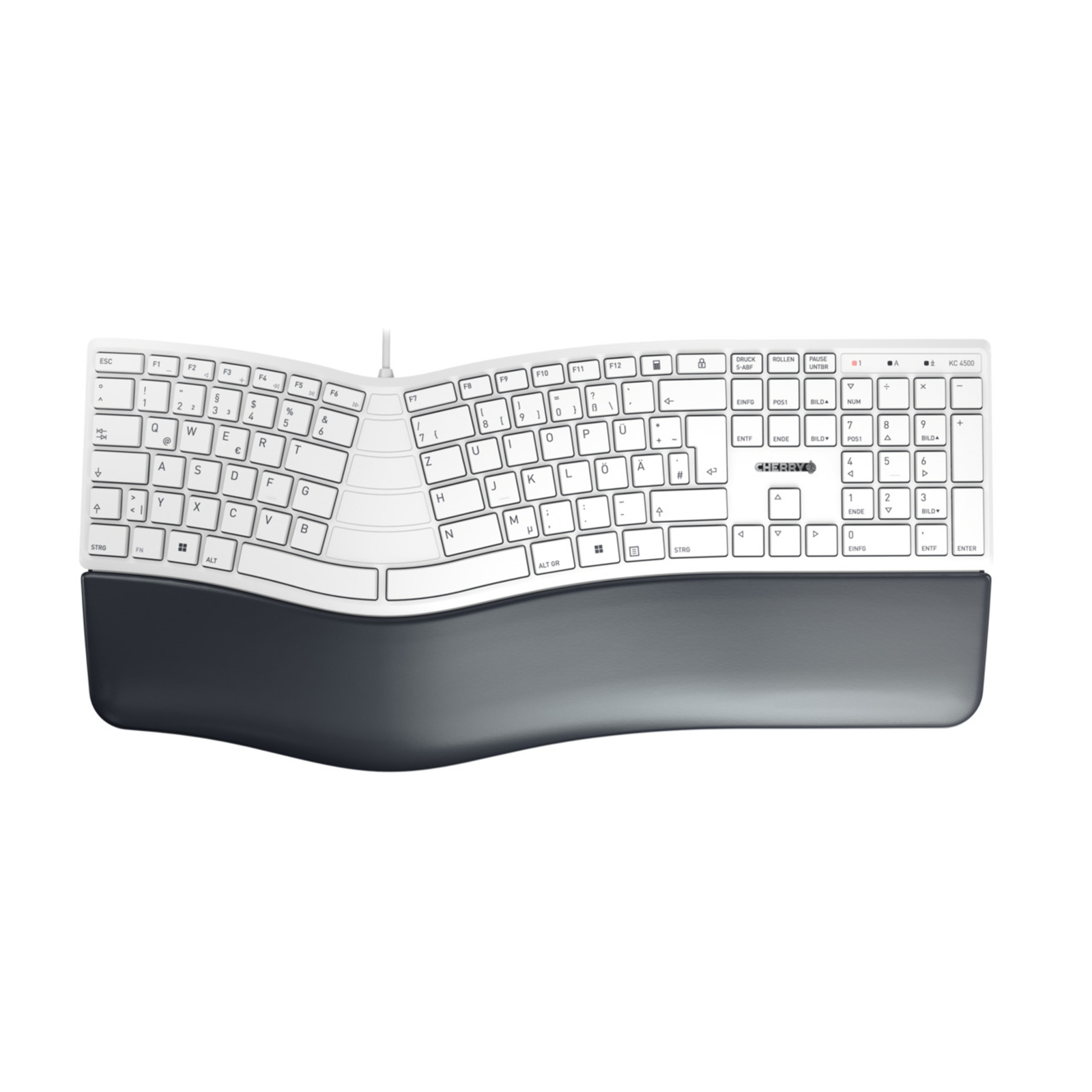 Cherry KC 4500 ERGO Keyboard USB 2.0 German