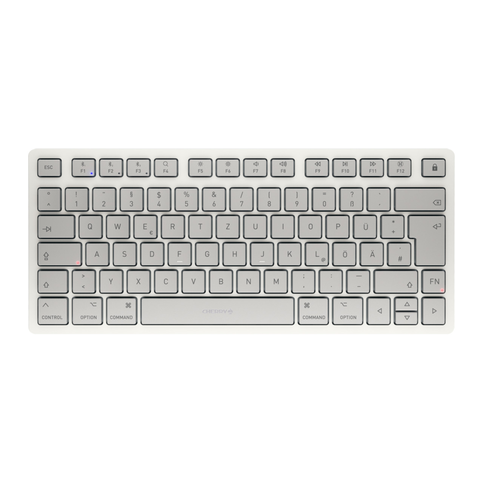 Cherry TAS KW 7100 MINI BT for MAC Wireless DE-Layout White