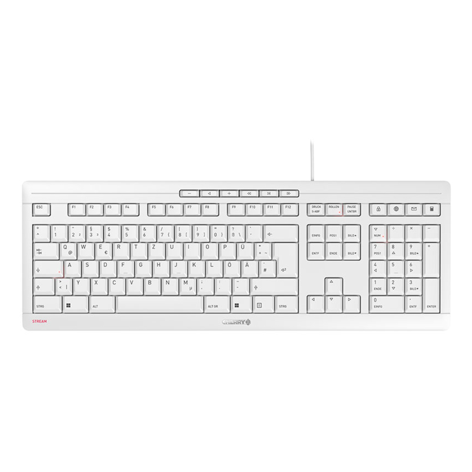Cherry STREAM JK-8500 USB White QWERTZ