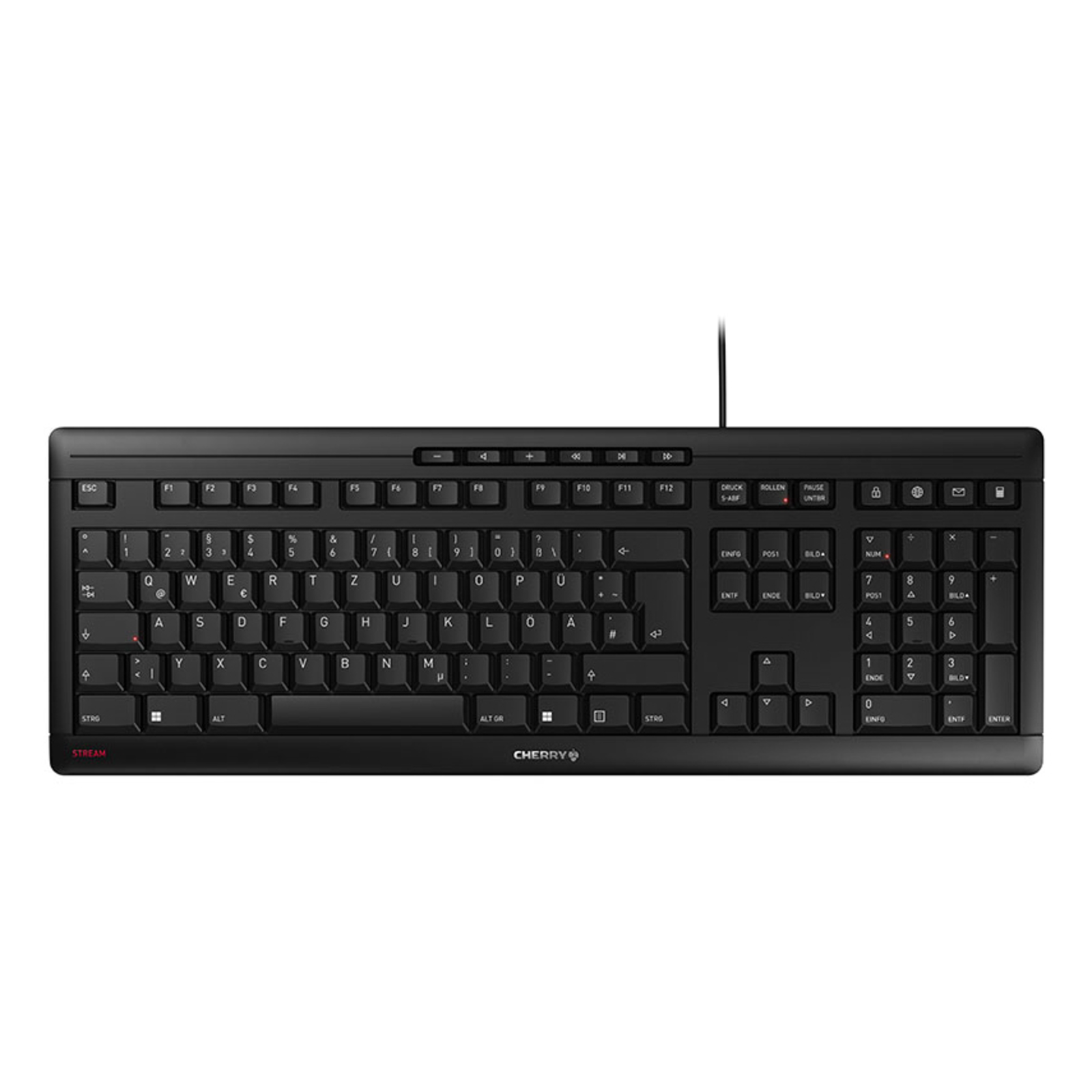 Cherry Stream Keyboard 2019 Black USB DE