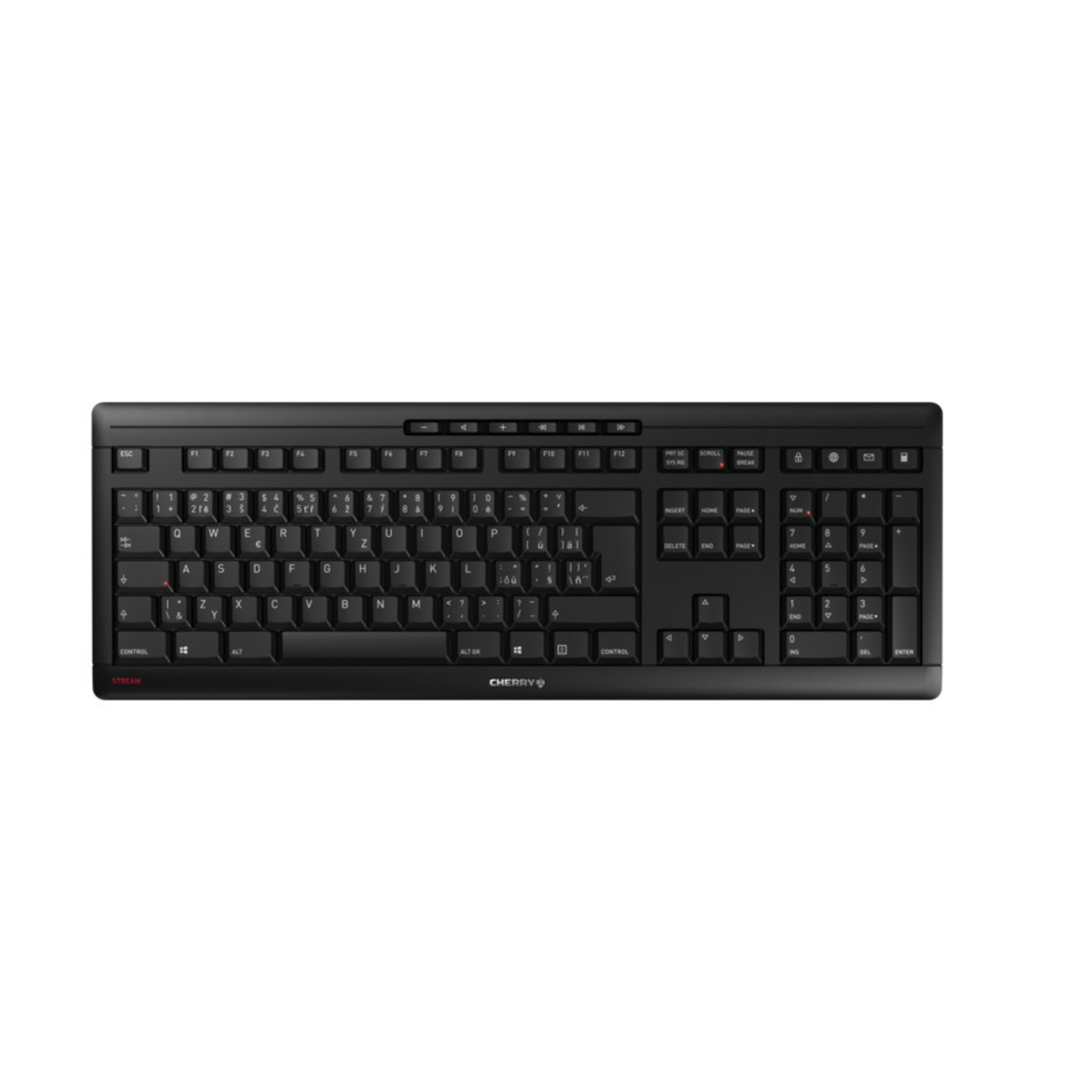 Cherry Stream Wireless RF Wireless + USB QWERTZ Black