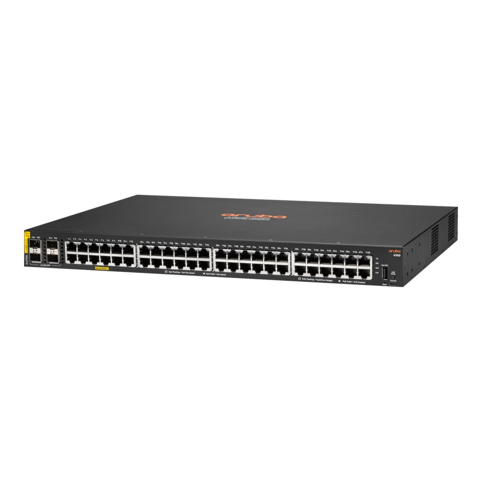 HPE Switch 6100 48G Class4 PoE 4SFP + 370W Switch L3