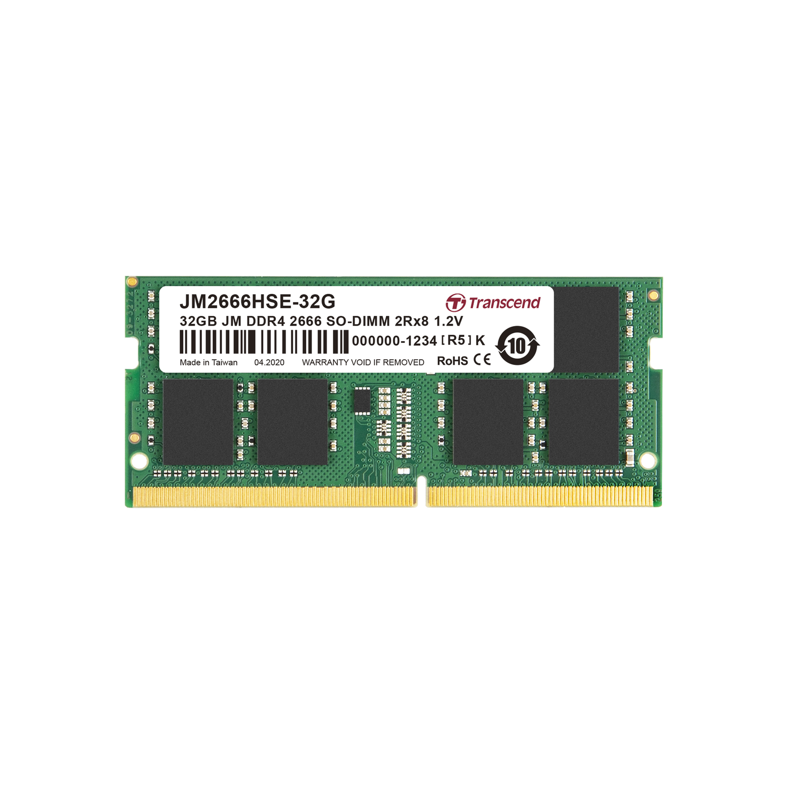 Transcend JetRam JM2666HSE-32G 32 GB 2 X 8 GB DDR4 2666 MHz 260-pin SO-DIMM