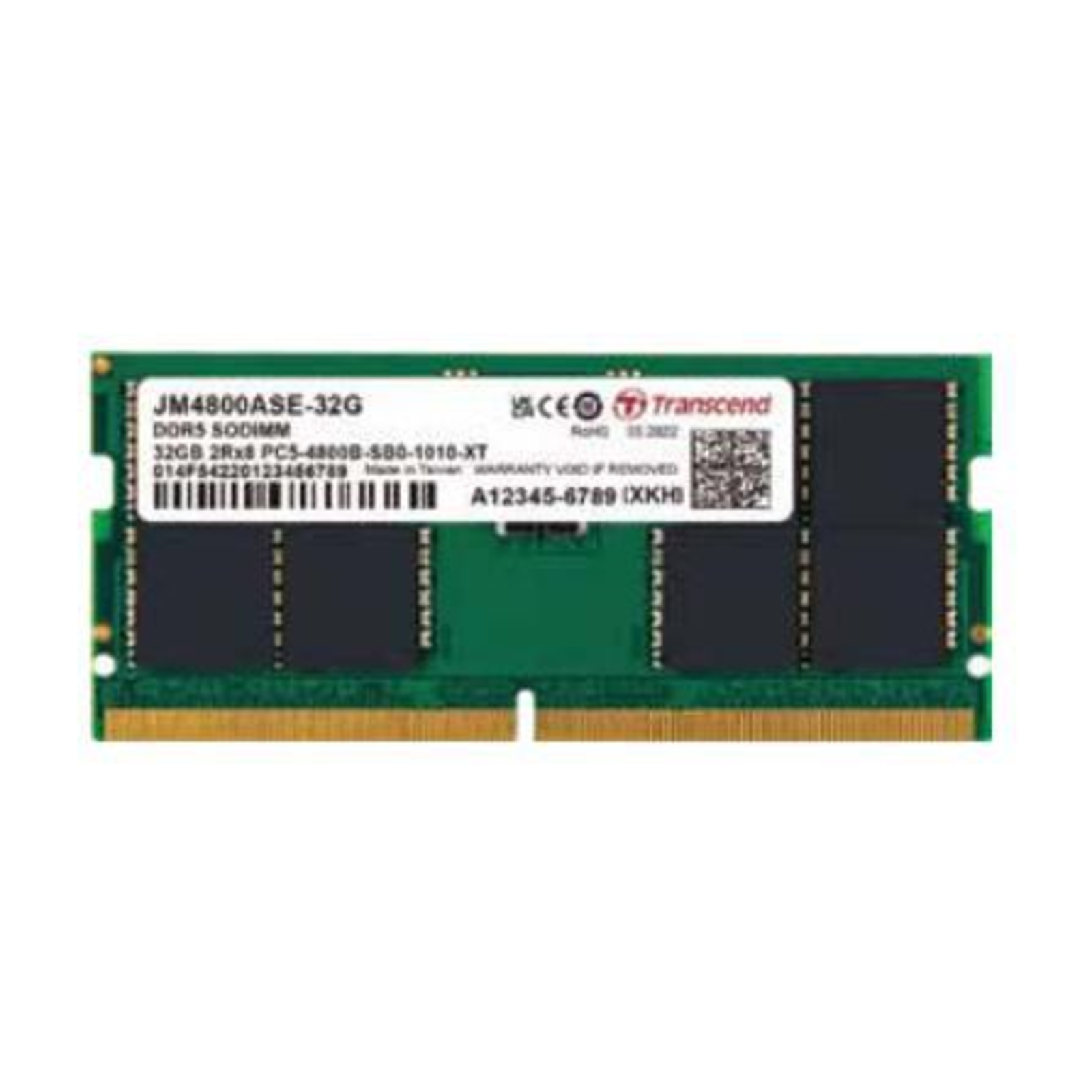 Transcend JetMemory JM4800ASE-32G 32 GB 1 X 32 GB DDR5 4800 MHz 262-pin SO-DIMM