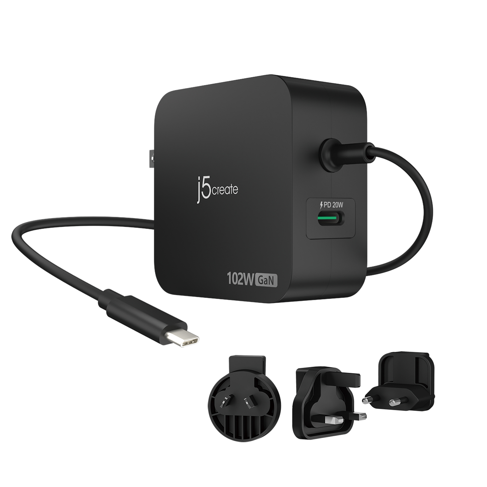 j5create 102W GAN PD USB-C 2-PORT