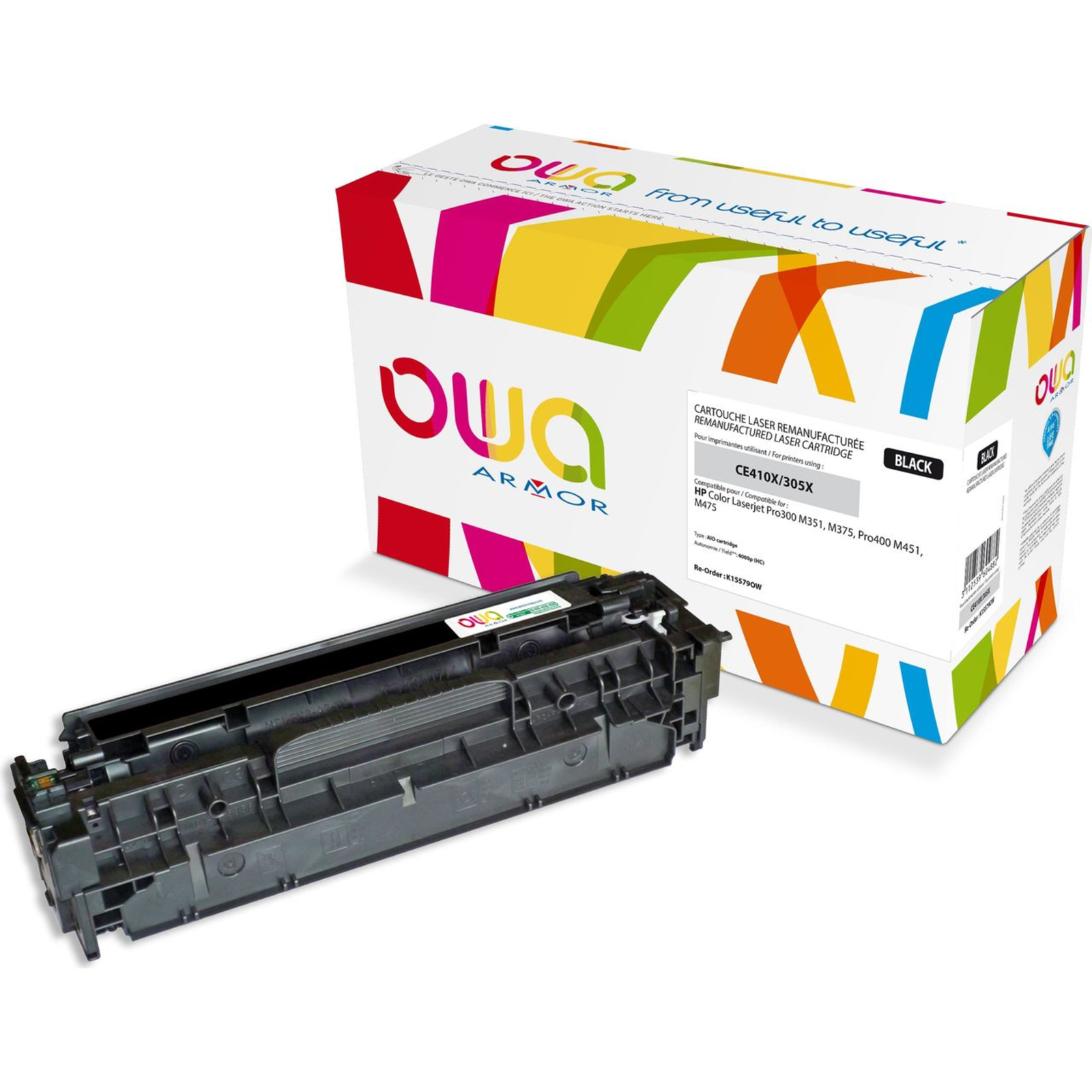 Armor OWA Toner Compatible with HP CE410X Black (4,000 P.)