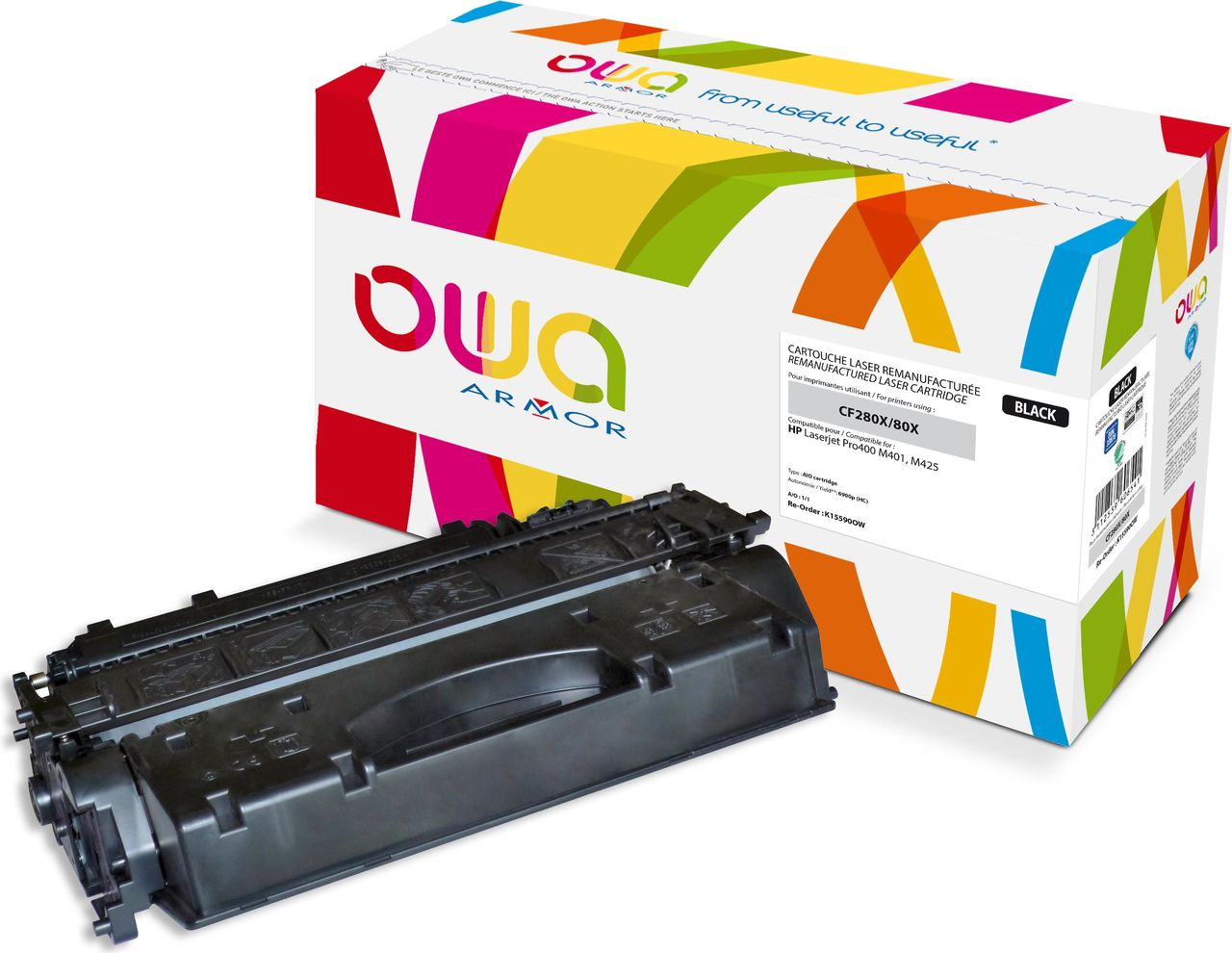 Armor OWA Toner Compatible with HP CF280X Black (6,900 P.)