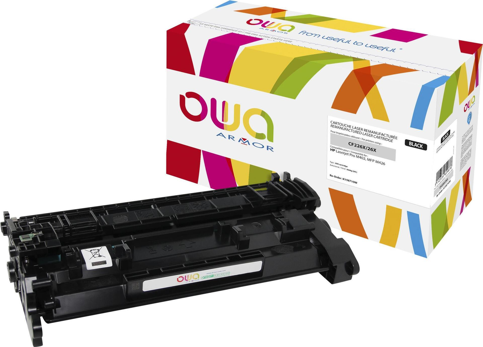 Armor OWA Toner Compatible with HP CF226X Black (9,000 P.)