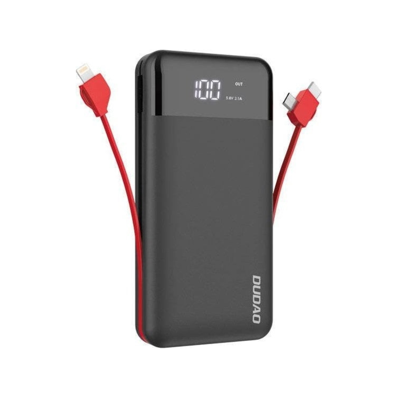Dudao K1Pro Powerbank 20000mAh 15Watt 4xcables Black