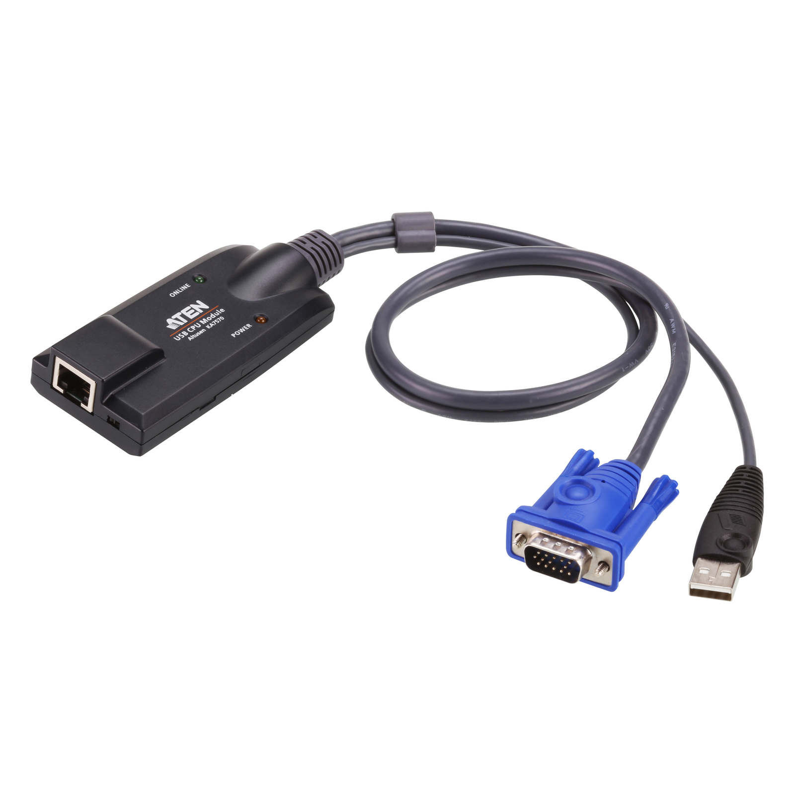 Aten KA7170 VGA Black RJ-45 Male-female Plastic 100g