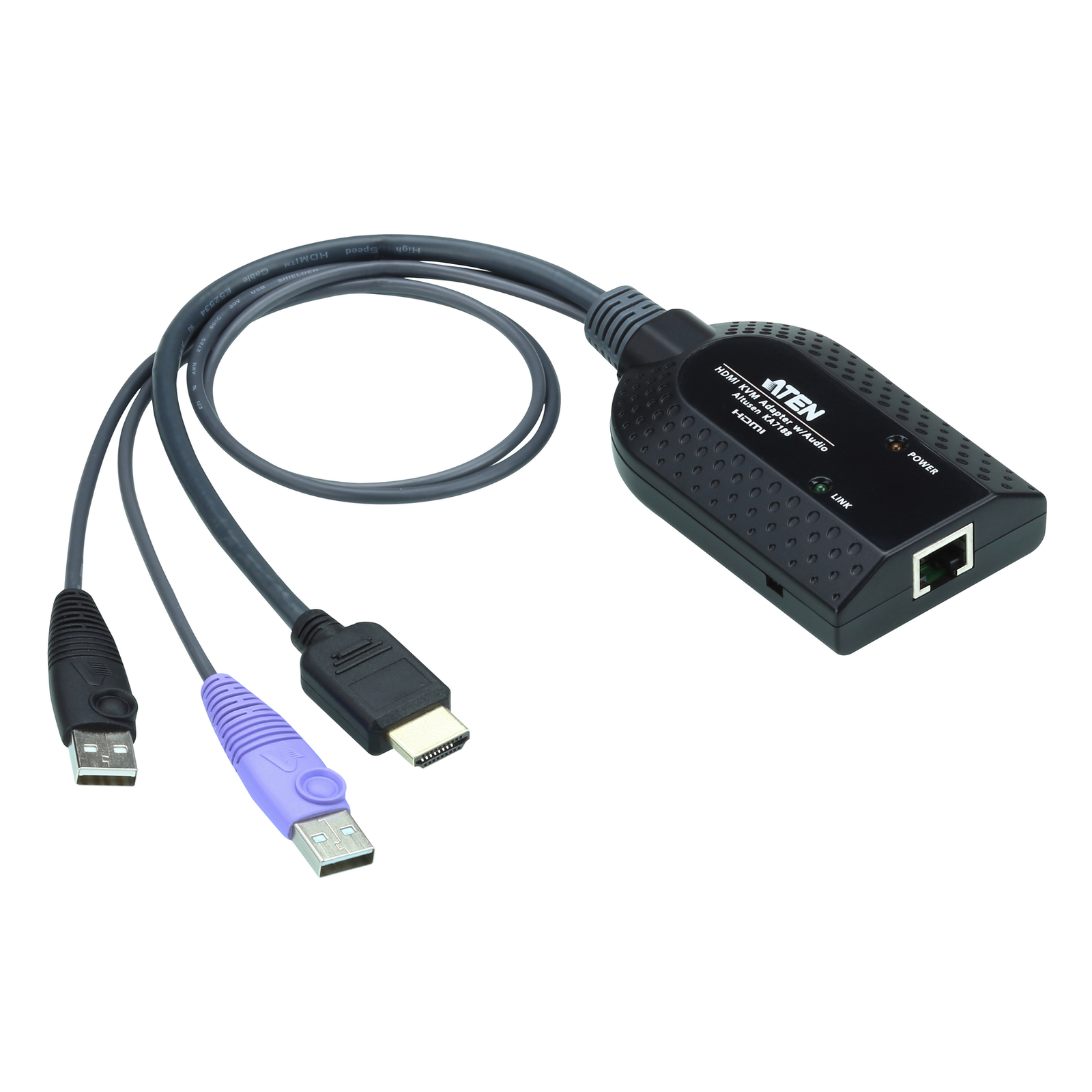 Aten KA7188 USB USB HDMI Black RJ-45 1920 X 1200 Pixels