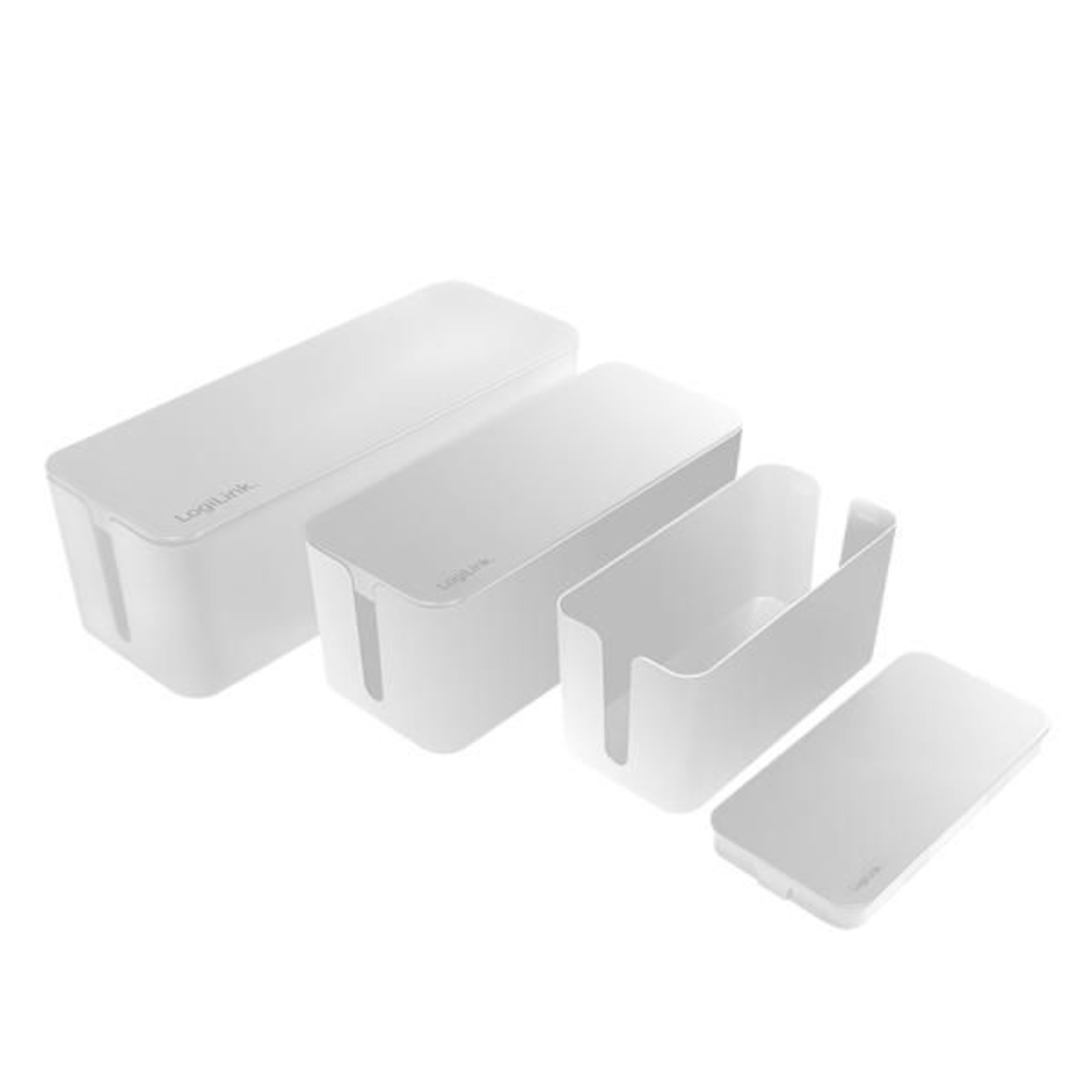 LogiLink Cable Box Set 3 Sizes White