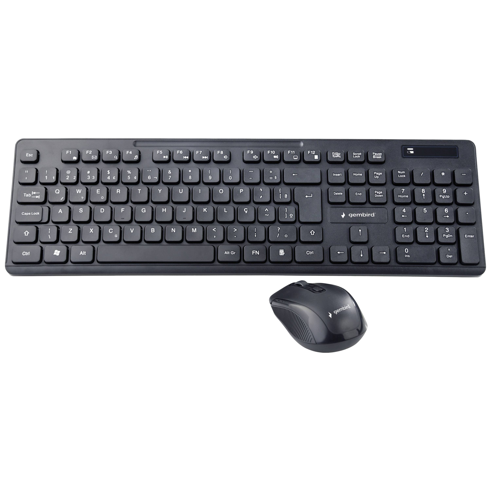 Gembird Wireless Keyboard And Mouse Set German QWERTZ Black